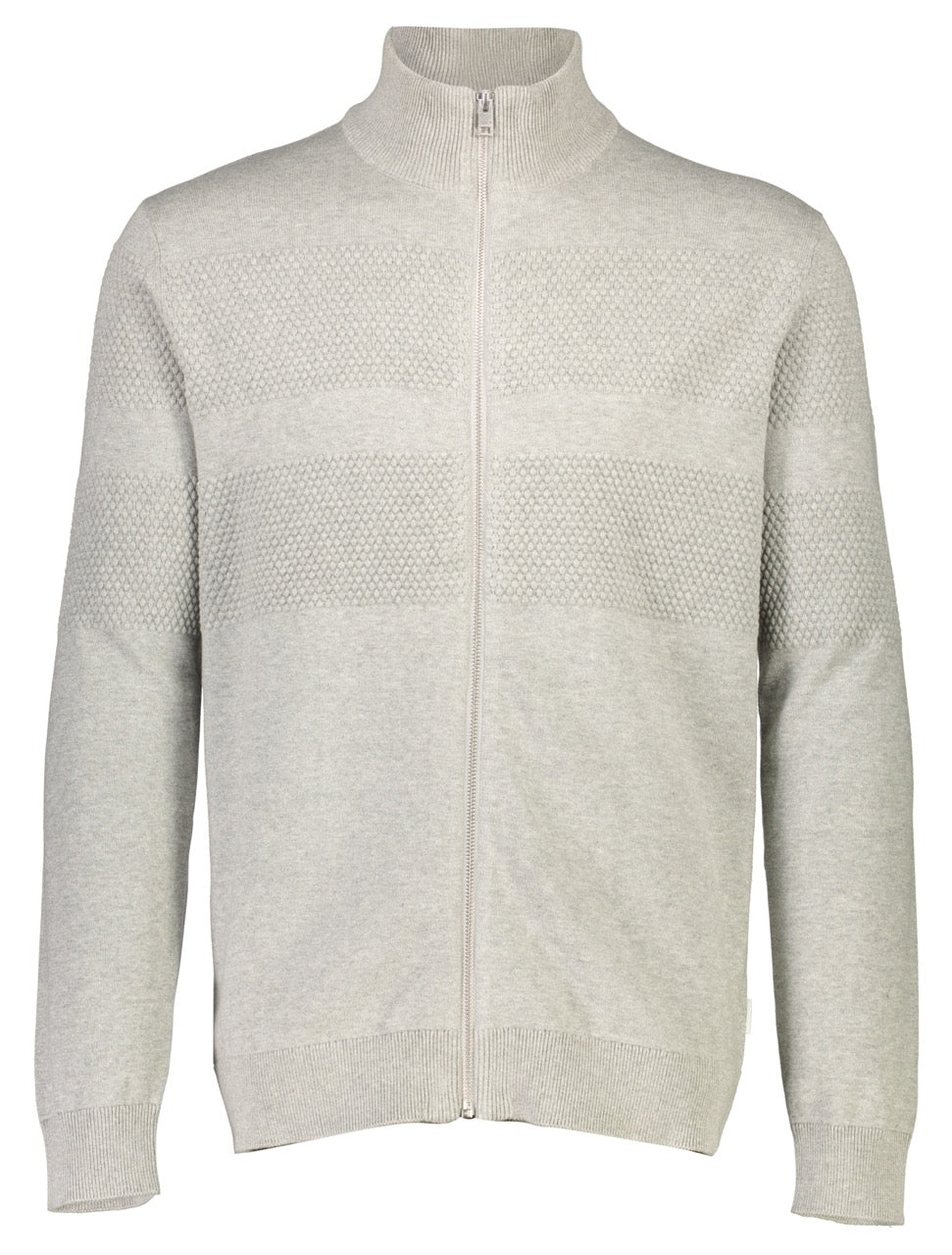 STRIK - Zip through purl cardigan -  - Hr Ravn