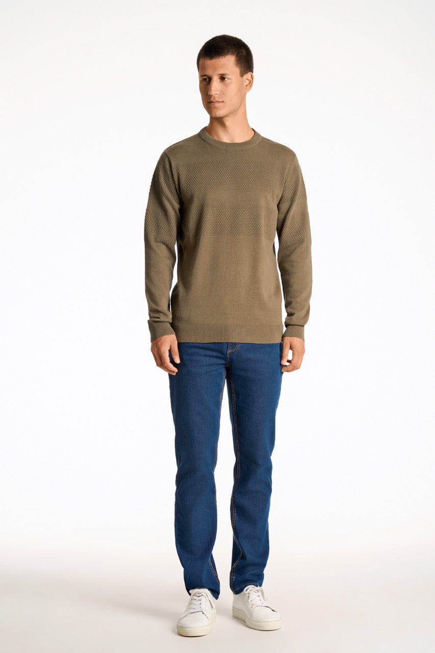 STRIK - Purl knit o-neck jumper -  - Hr Ravn