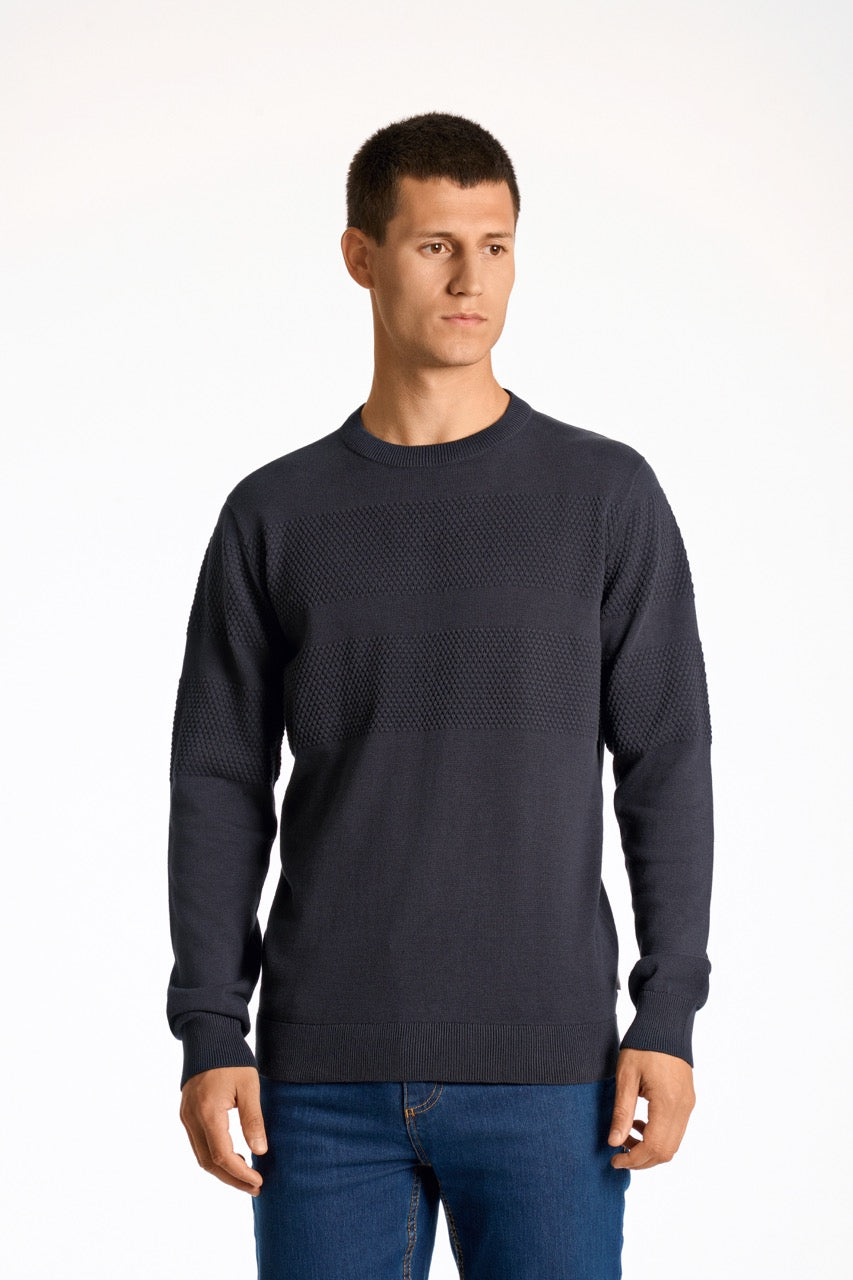 STRIK - Purl knit o-neck jumper -  - Hr Ravn