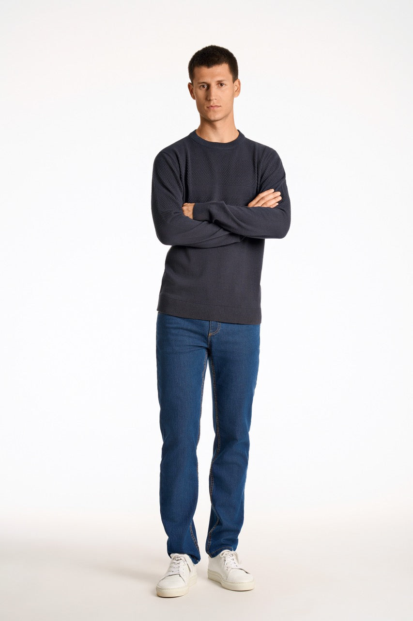 STRIK - Purl knit o-neck jumper -  - Hr Ravn