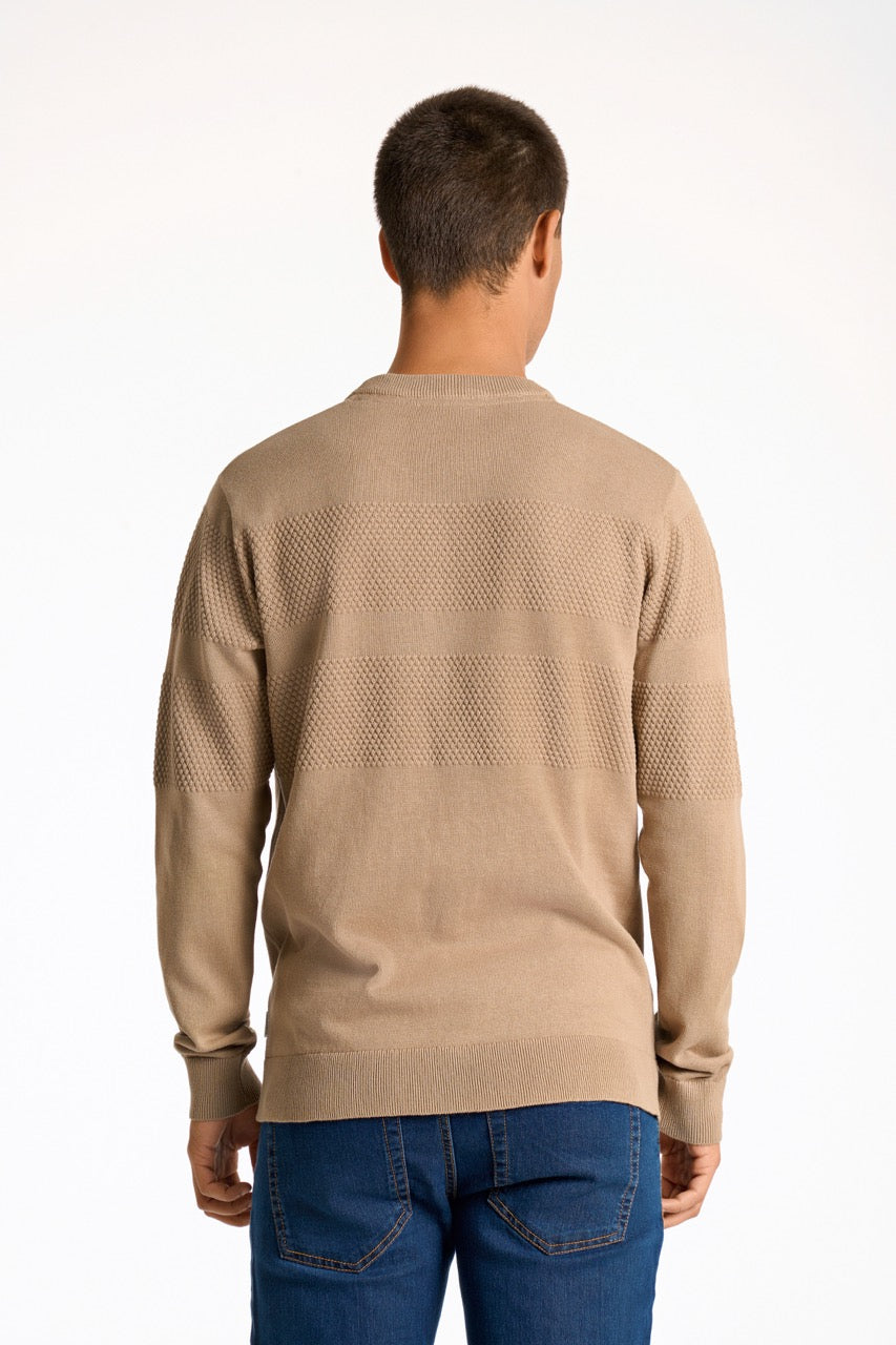 STRIK - Purl knit o-neck jumper -  - Hr Ravn