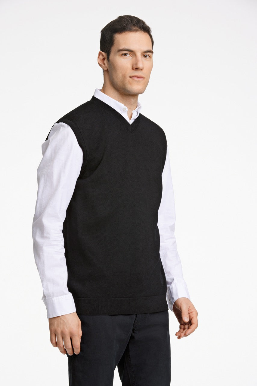STRIK - 100 % merino v-neck slipover -  - Hr Ravn