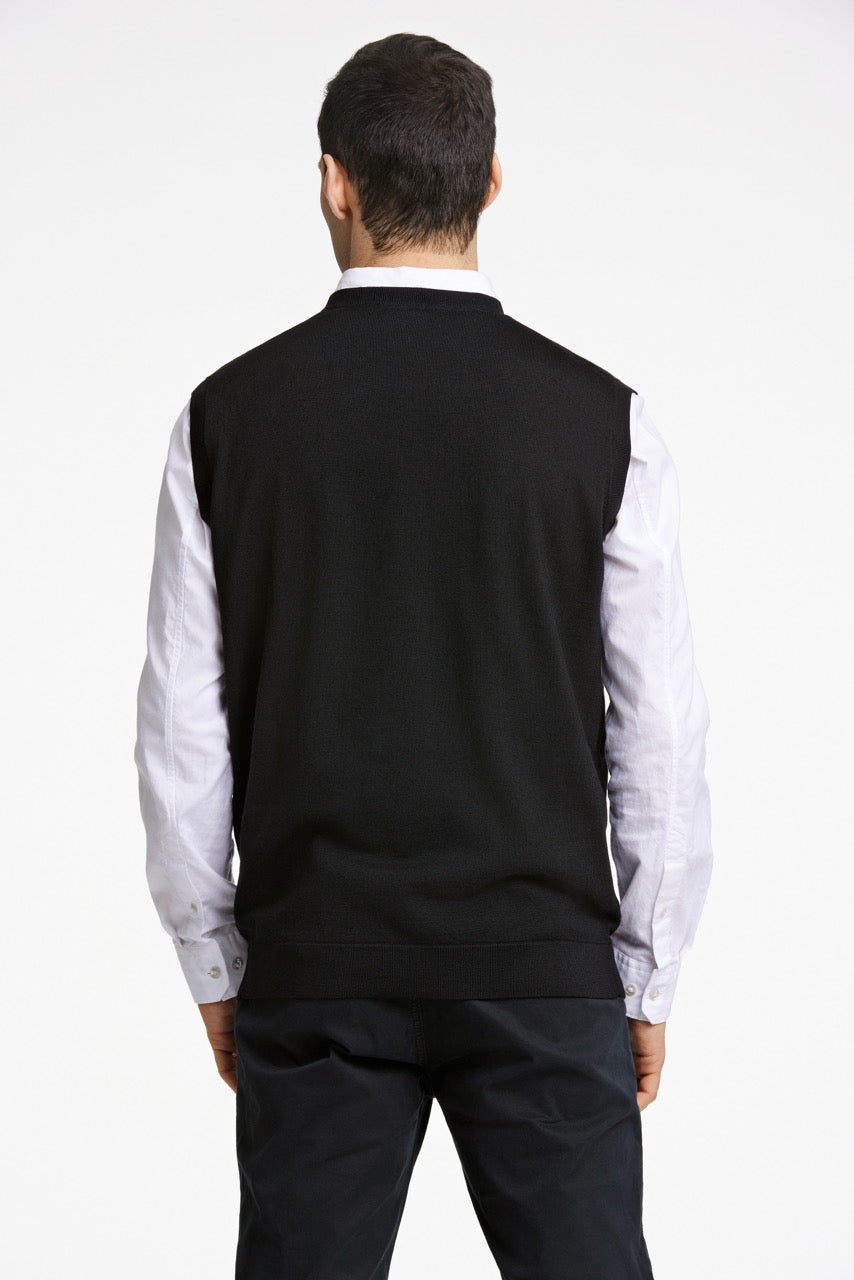 STRIK - 100 % merino v-neck slipover -  - Hr Ravn