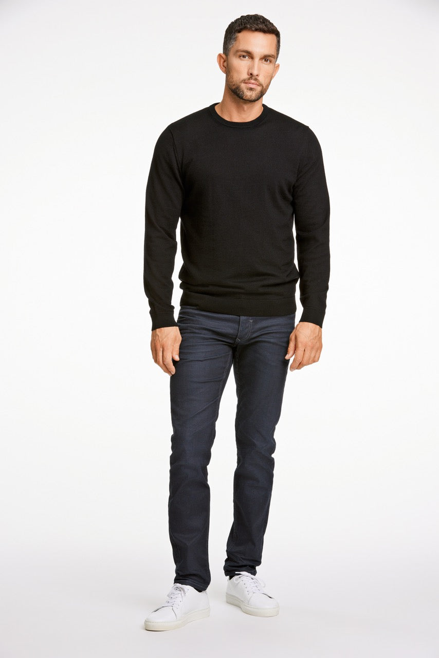 STRIK - 100 % merino crew neck knit -  - Hr Ravn