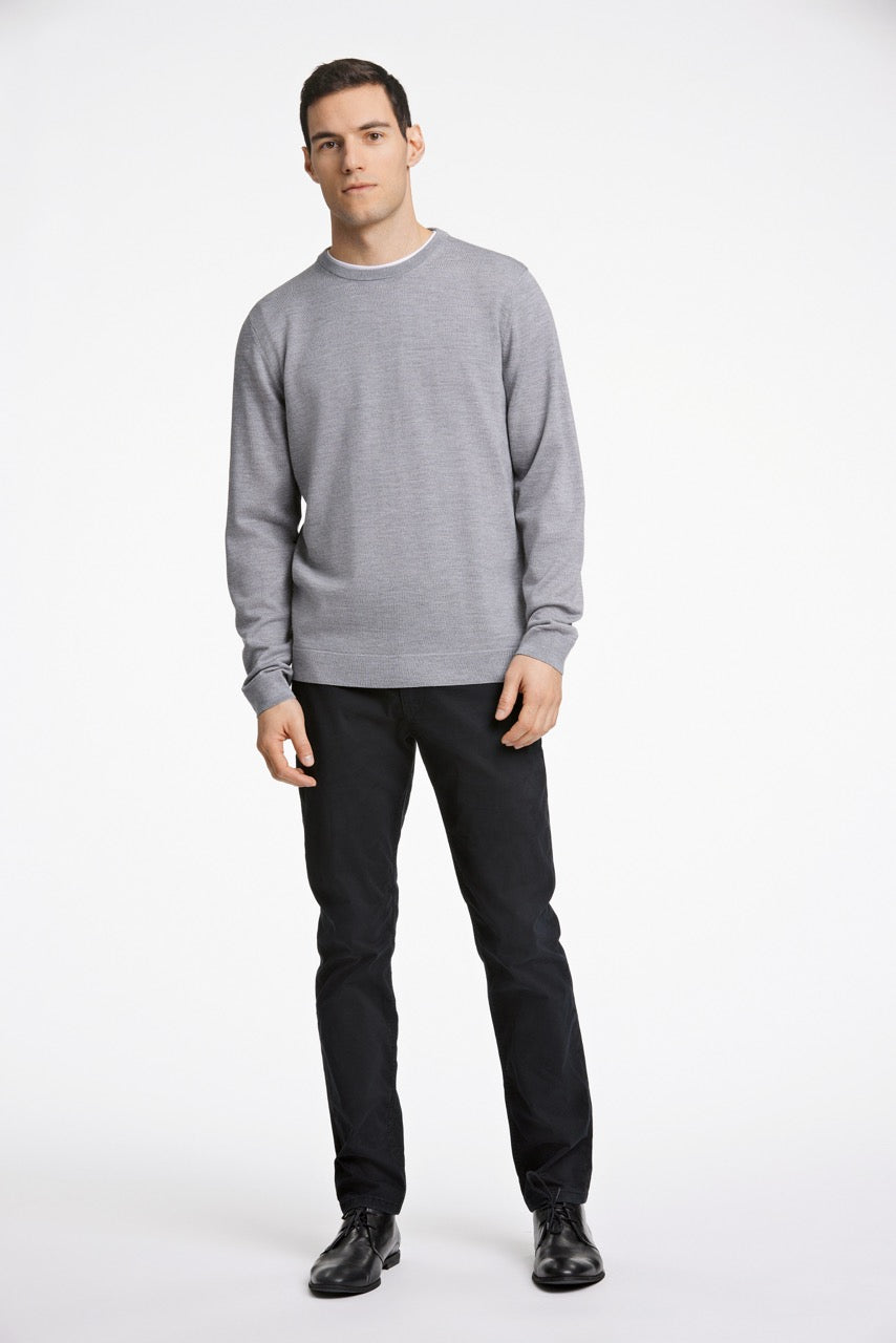 STRIK - 100 % merino crew neck knit -  - Hr Ravn
