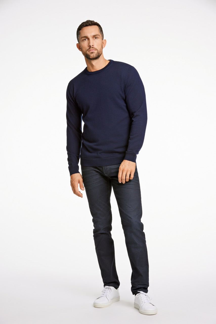 STRIK - 100 % merino crew neck knit -  - Hr Ravn