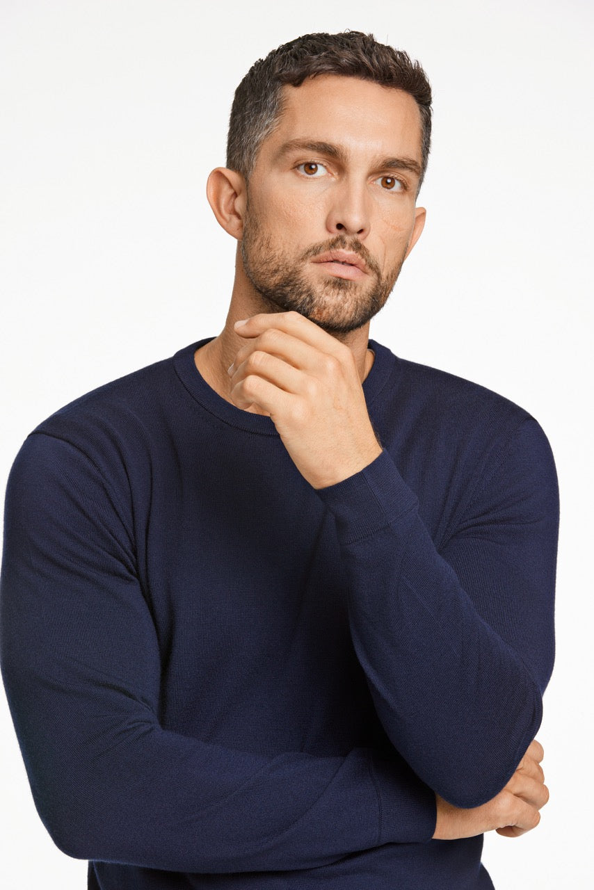 STRIK - 100 % merino crew neck knit -  - Hr Ravn