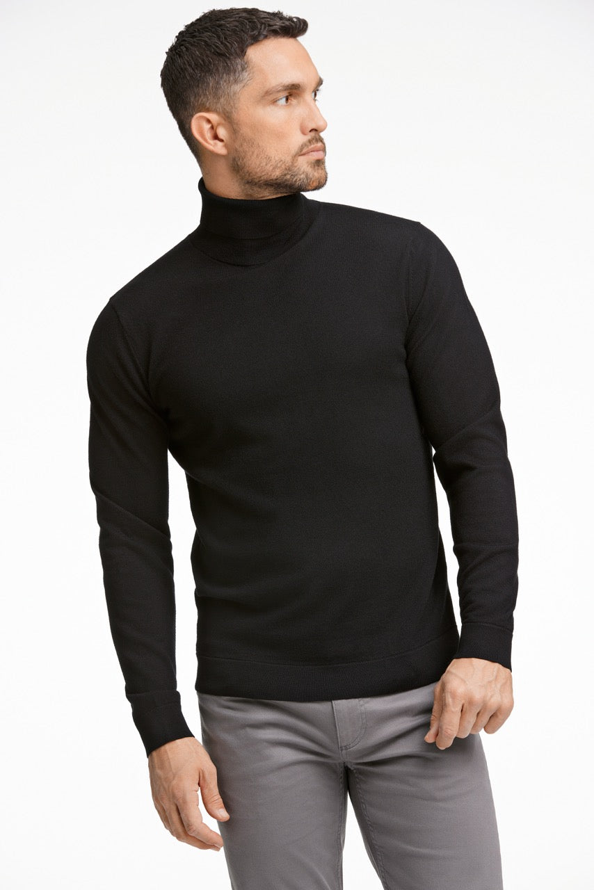 STRIK - 100% merino roll neck knit -  - Hr Ravn