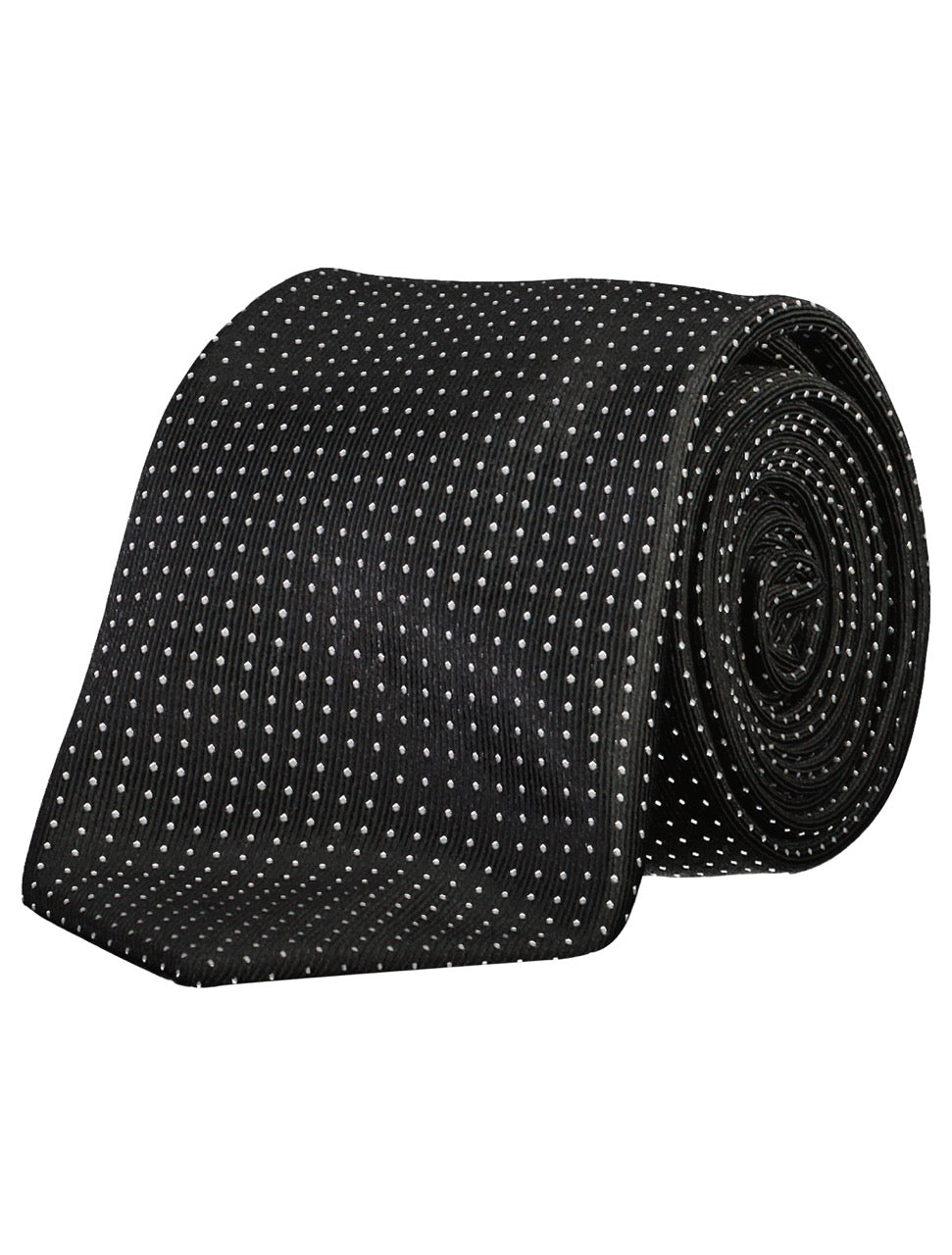 Polyester tie with dots 7 cm