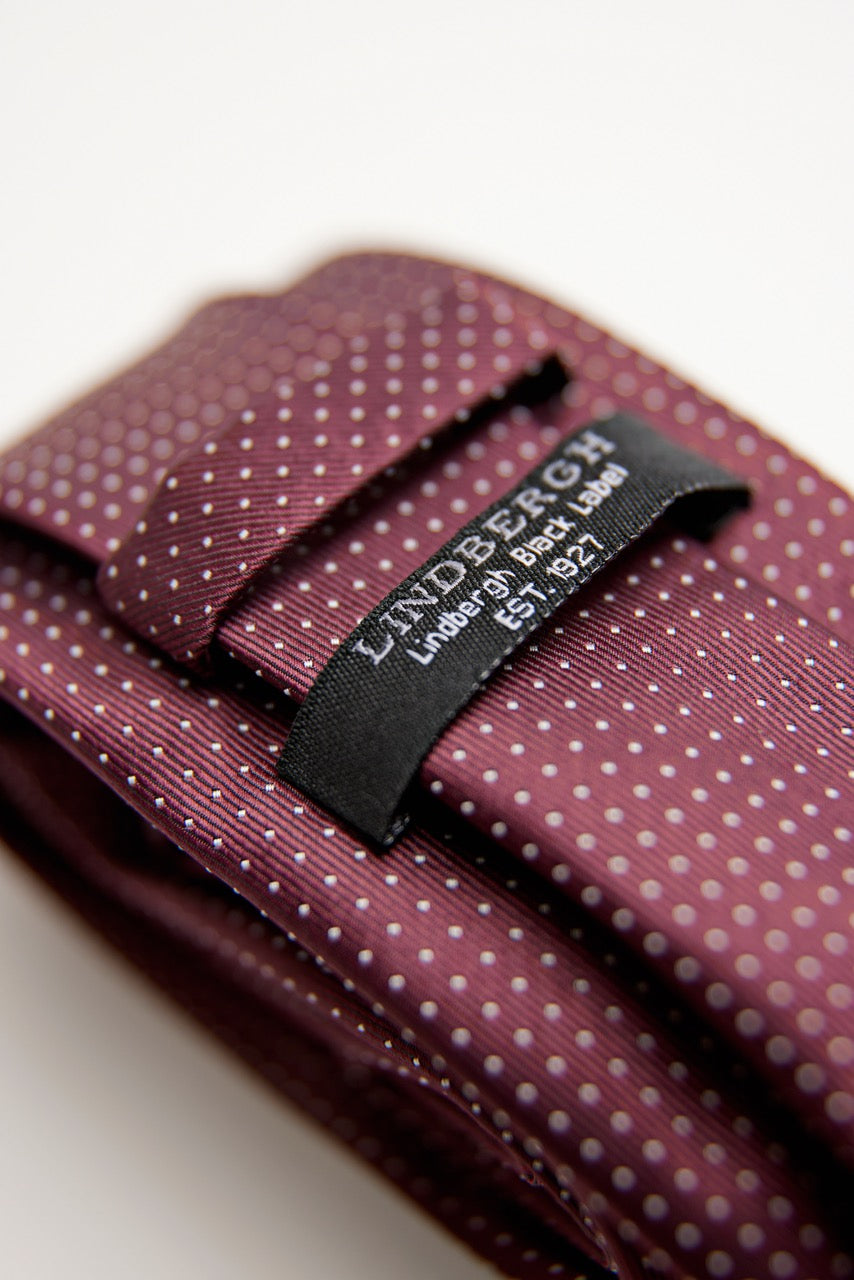 SLIPS - Polyester tie with dots 7 cm -  - Hr Ravn