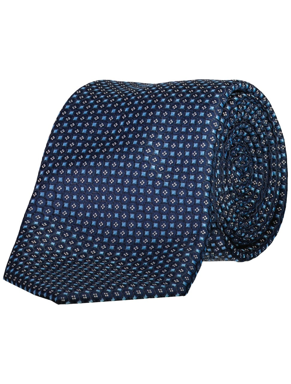SLIPS - Polyester tie w. pattern 7 cm -  - Hr Ravn