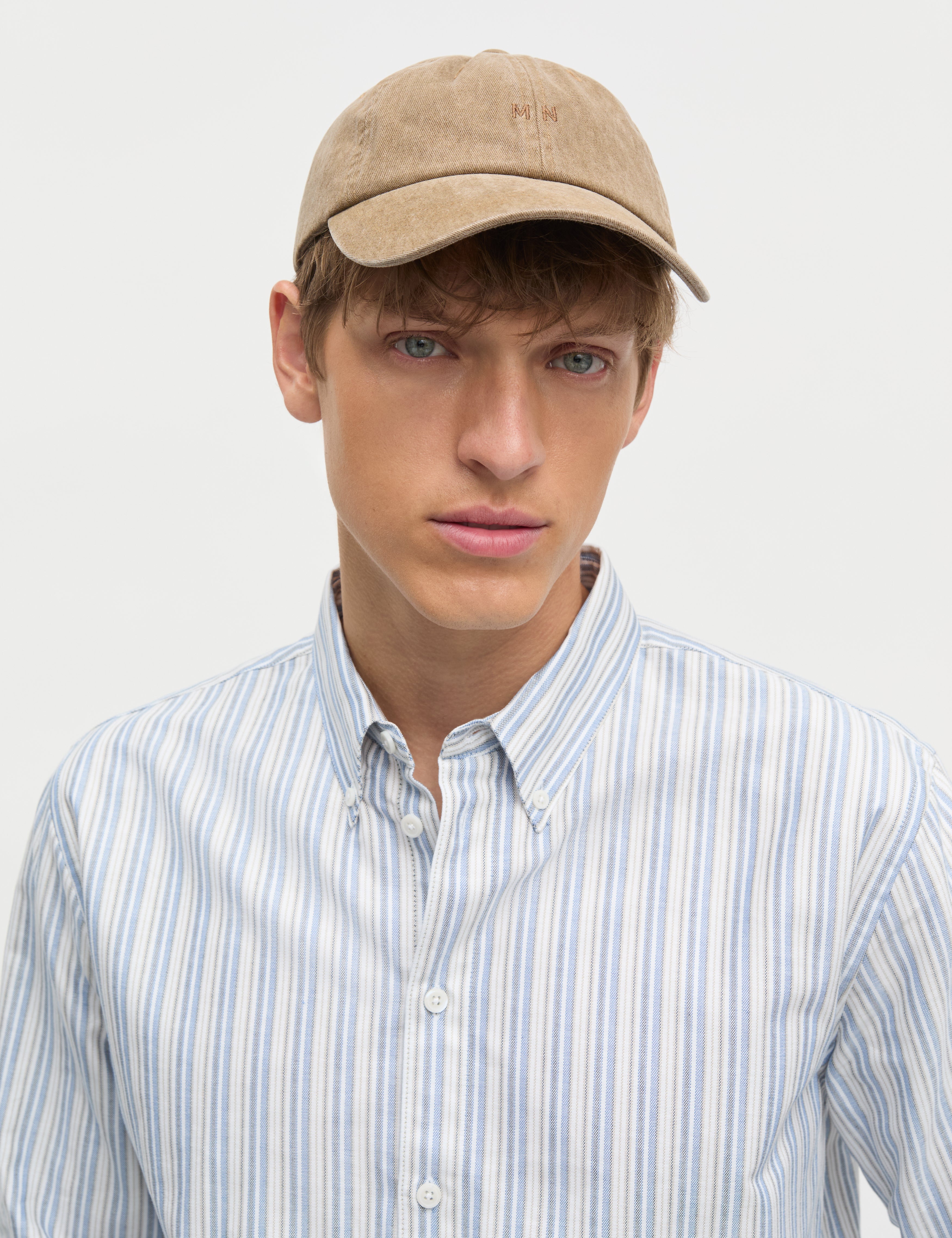 LANGÆRMEDE SKJORTER - Cotton Oxford Sune Stripe Shirt -  - Hr Ravn