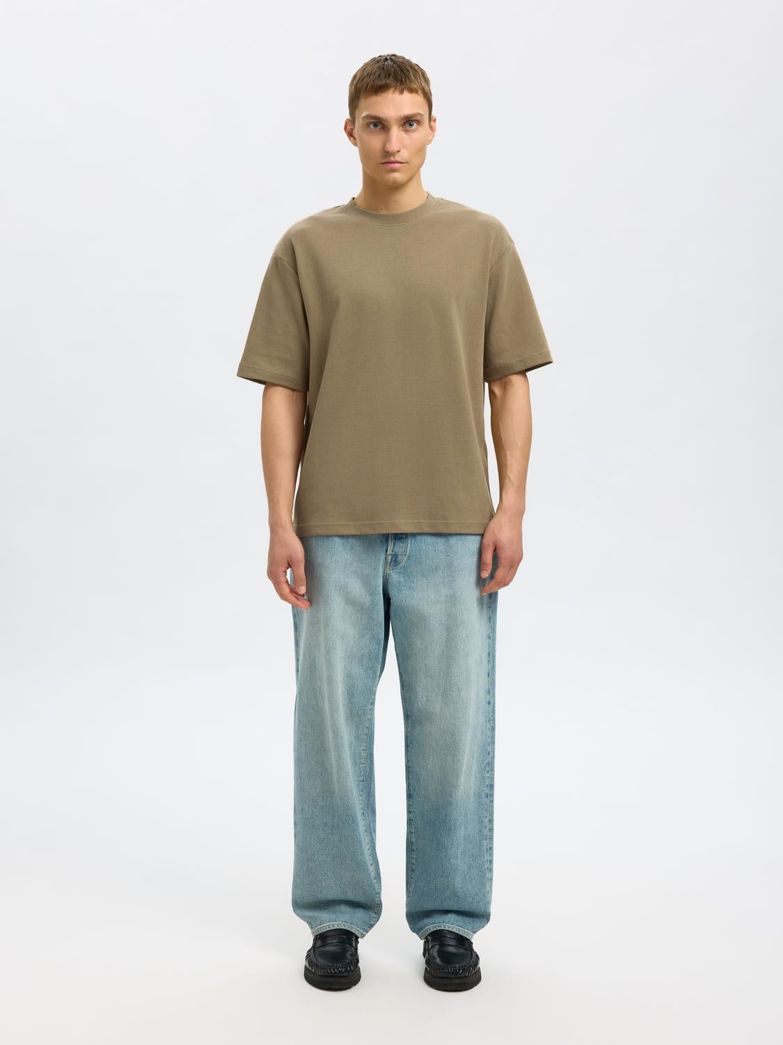 Slhlooseoscar Ss O-Neck Tee Noos