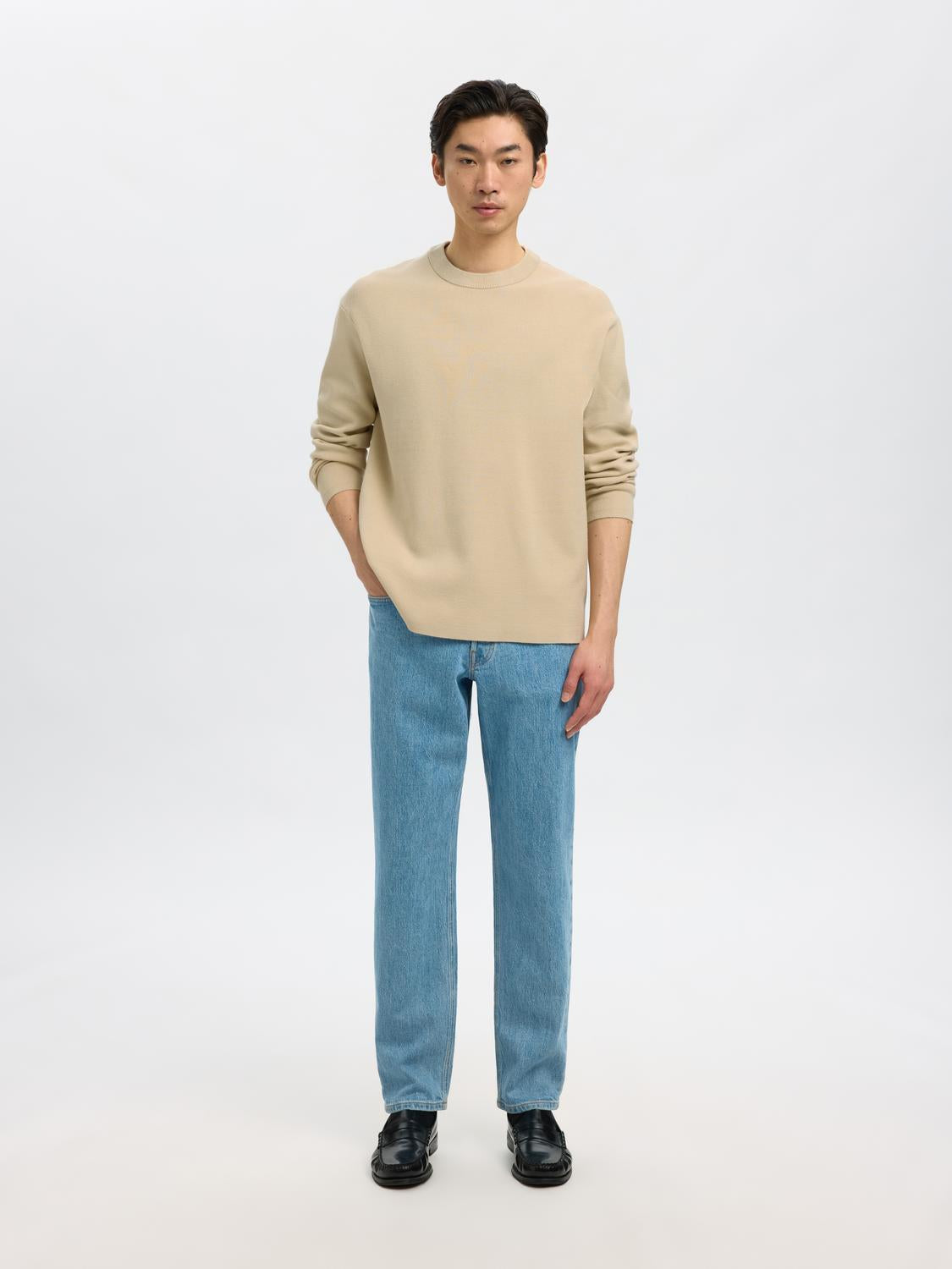 Pullovers - Slhteller Fn Relaxed Crew Neck Noos -  - Hr Ravn
