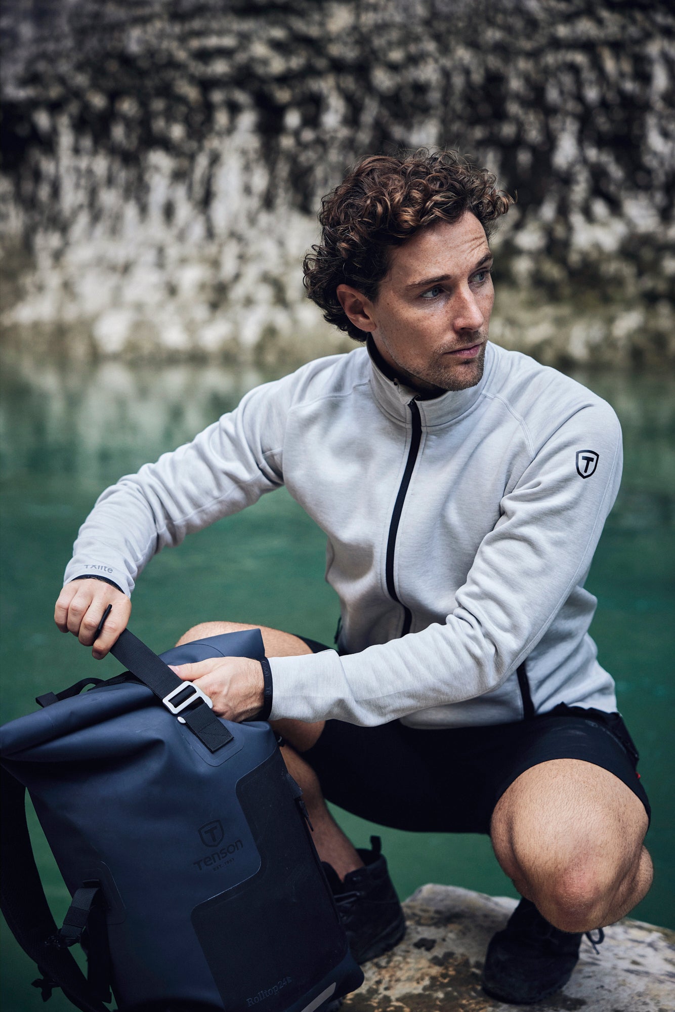 TXlite Midlayer Zip herre