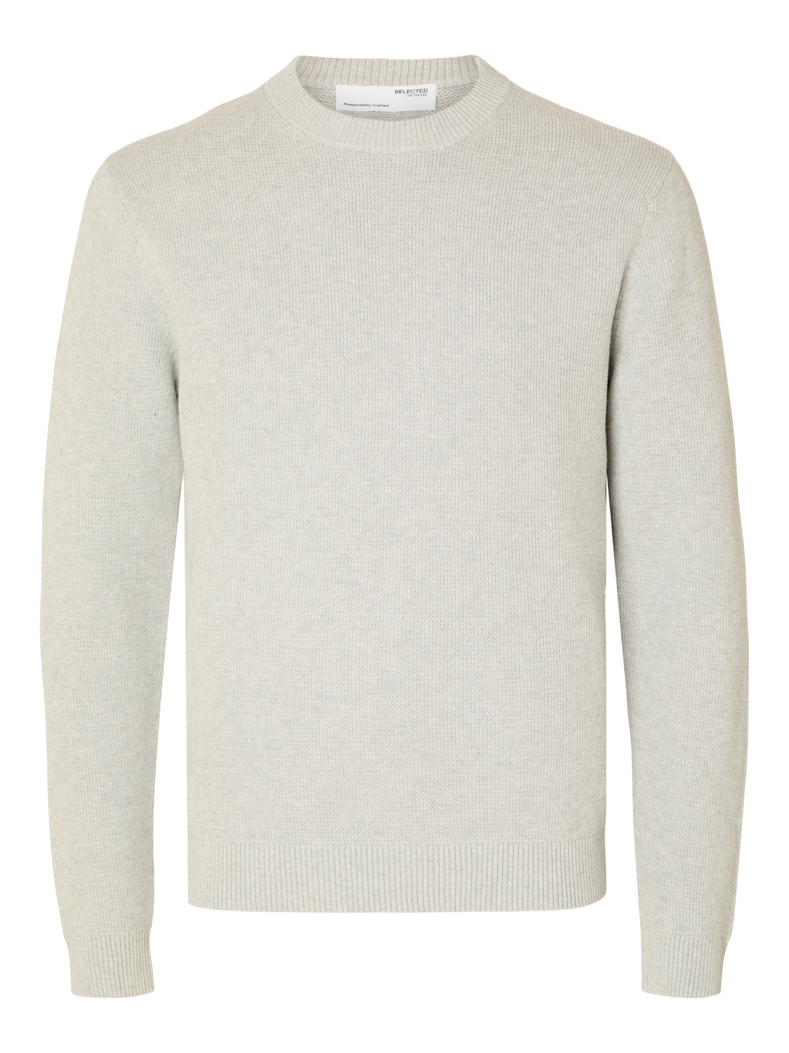 STRIK - Slhdane LS Knit Structure Crew Neck -  - Hr Ravn