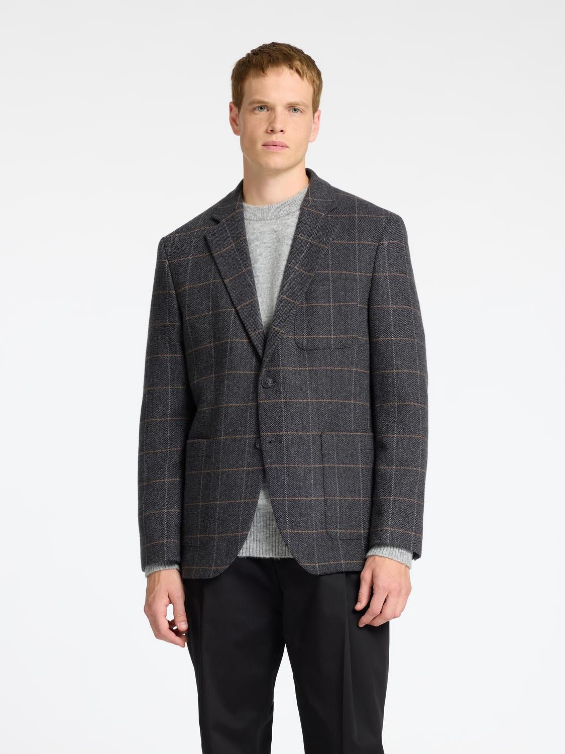 Blazers - Slhslim-Dallas Wool Check Blz Noos -  - Hr Ravn