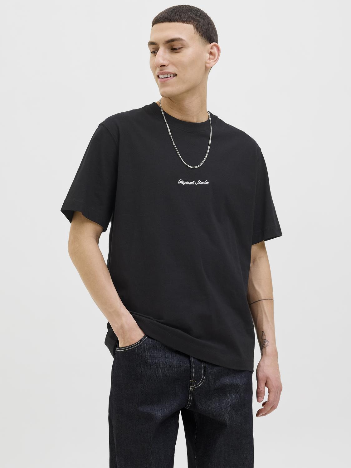 T-shirts - Jornorrebro Emb Tee Ss Crew Neck Noos -  - Hr Ravn