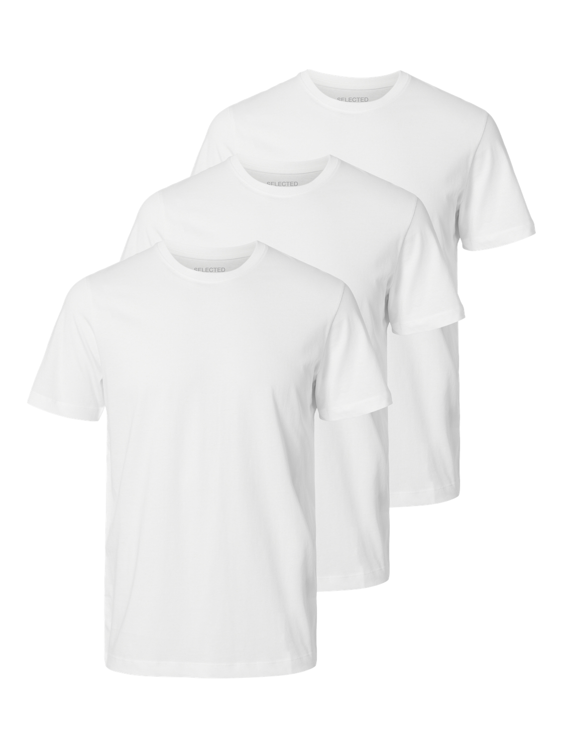 T-shirts - Slhcormac Ss O-Neck Tee 3-Pack Noos -  - Hr Ravn