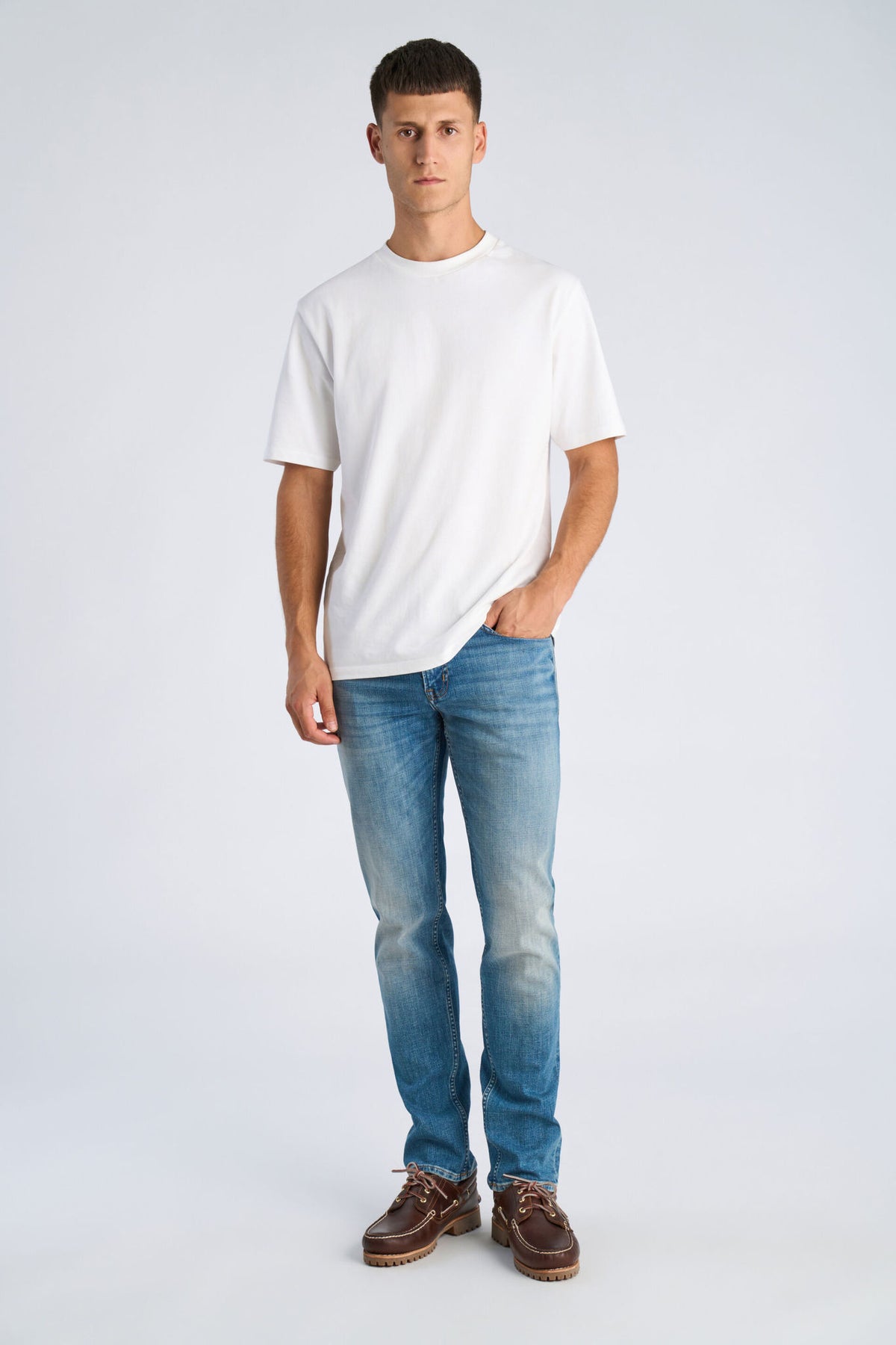 Junk De Luxe Heavy Wash Tapered Fit Jeans