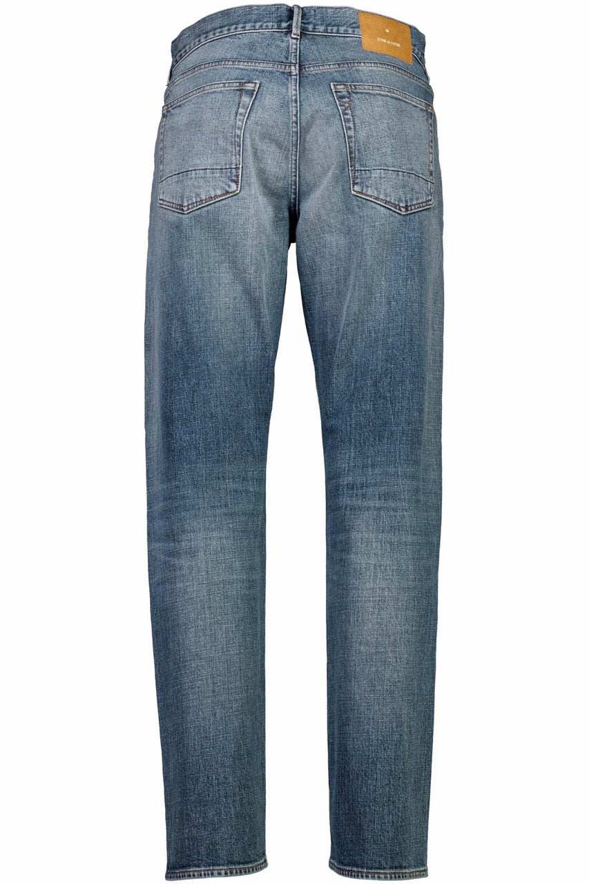 Heavy wash loose fit jeans