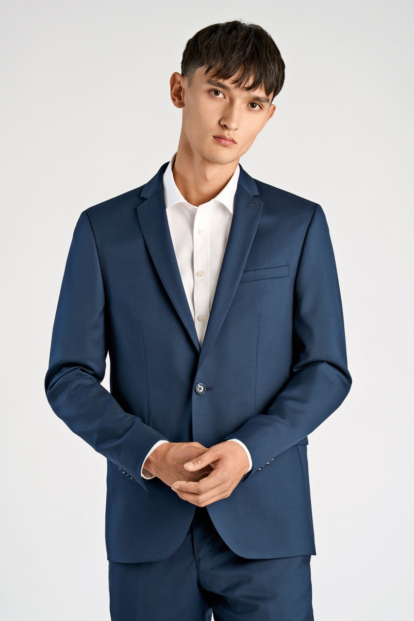Wool suiting blazer