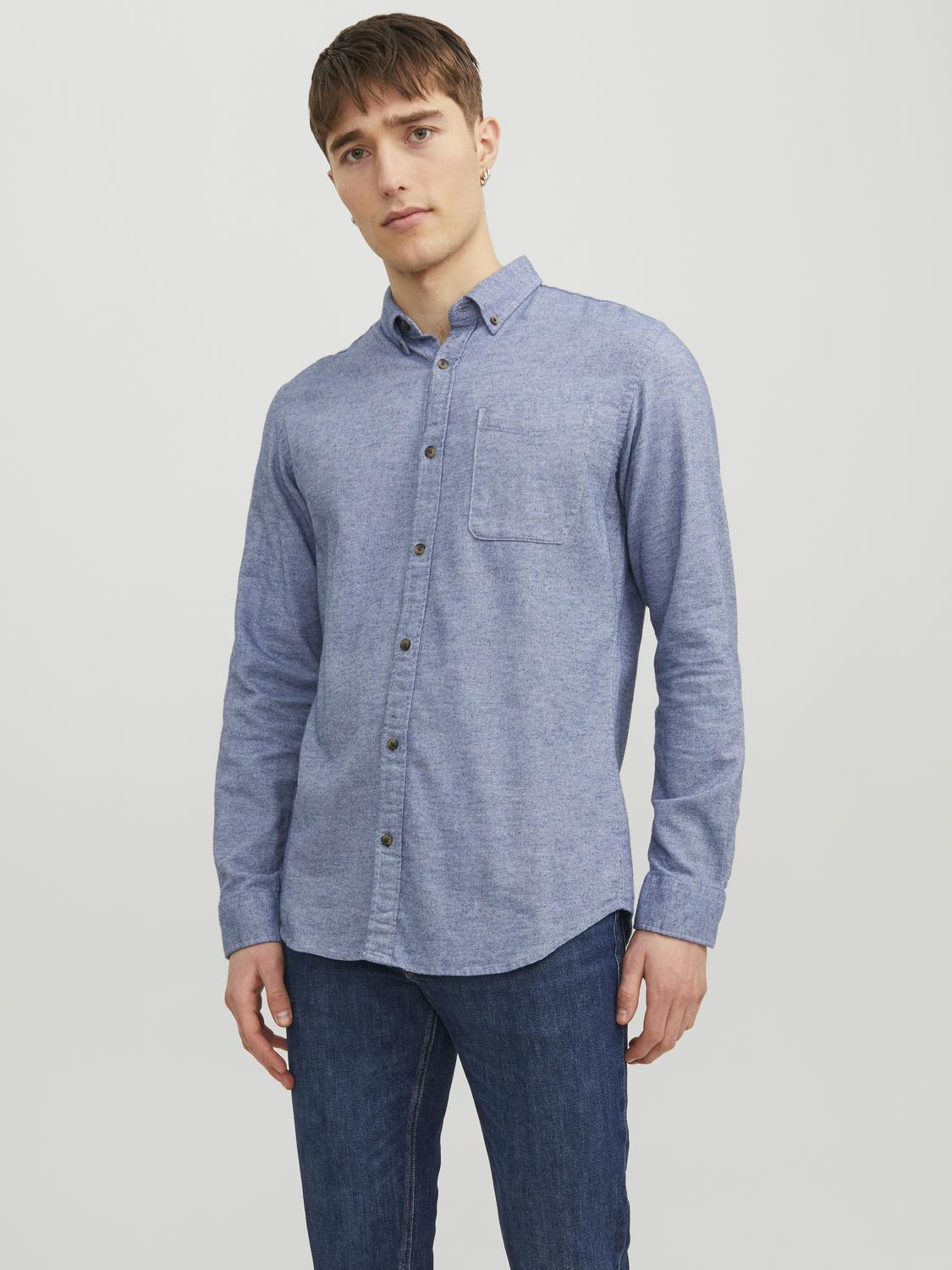 Shirts - Jjeclassic Melange Shirt Ls Noos -  - Hr Ravn