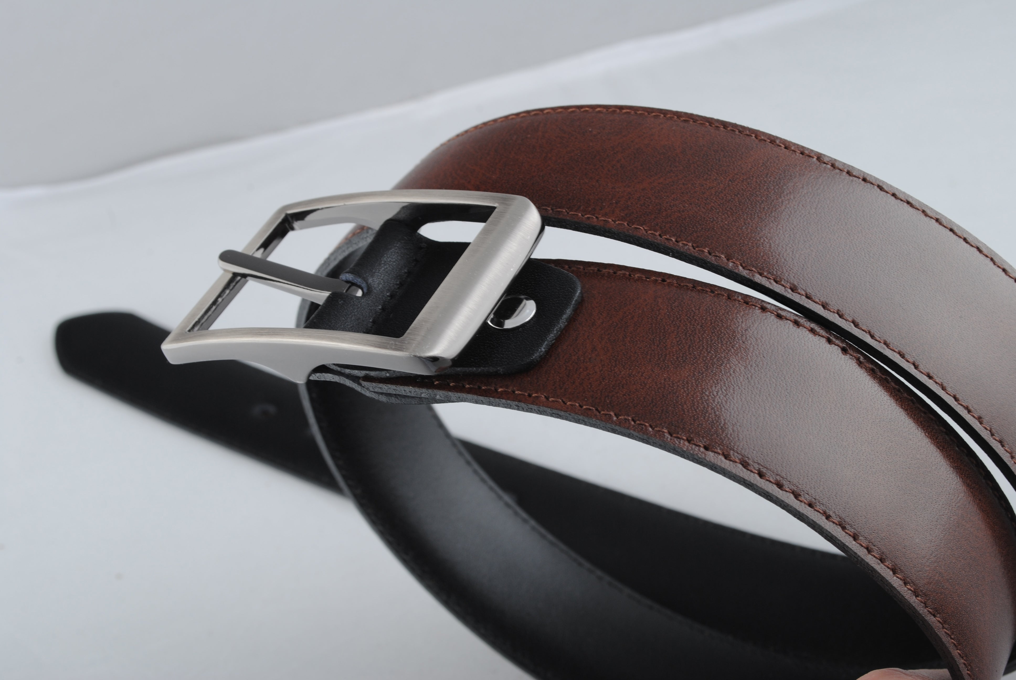 BÆLTER - 6855G/35 Belt Black/Brown -  - Hr Ravn