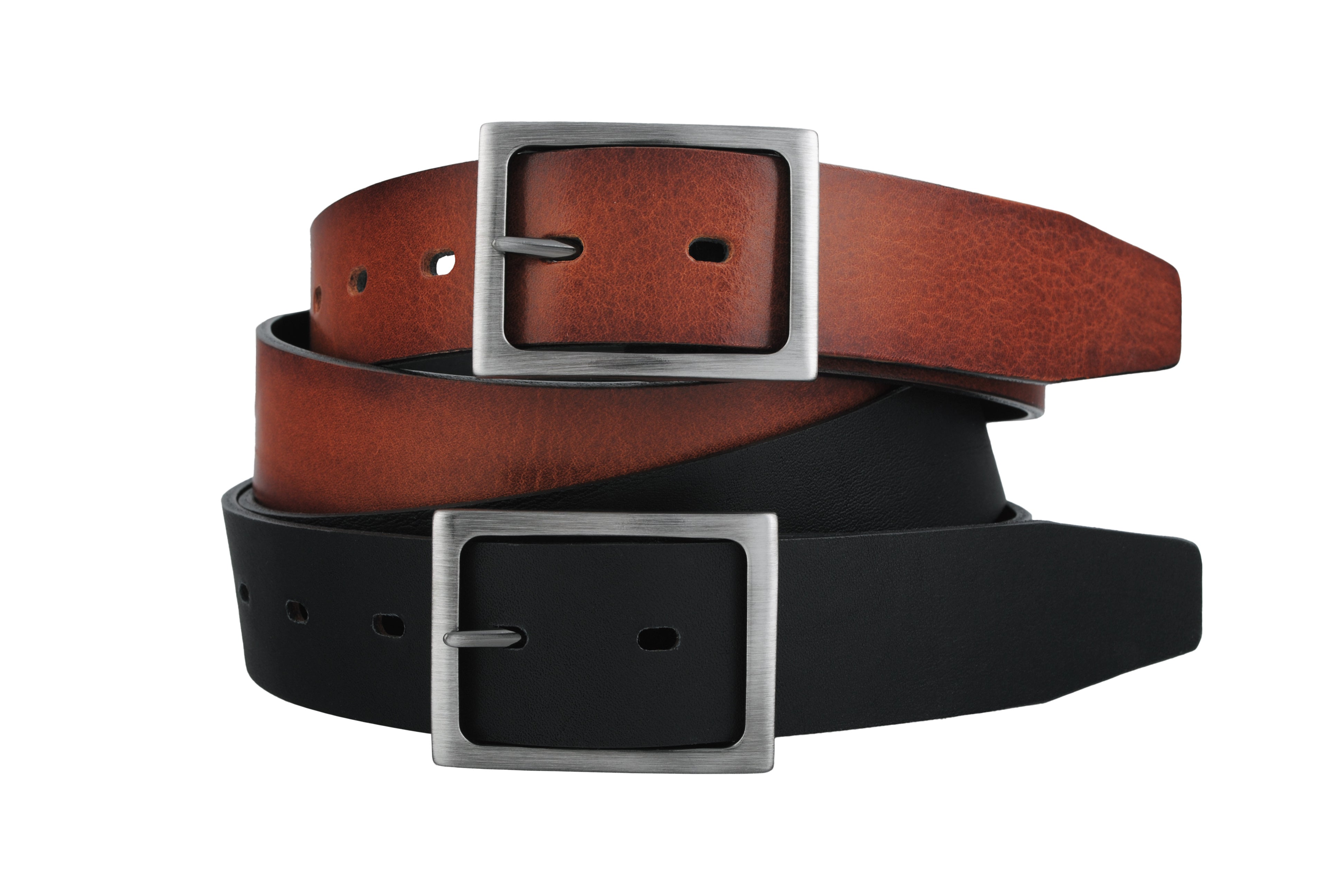 BÆLTER - 6899G/35 Belt. Black/cognac -  - Hr Ravn