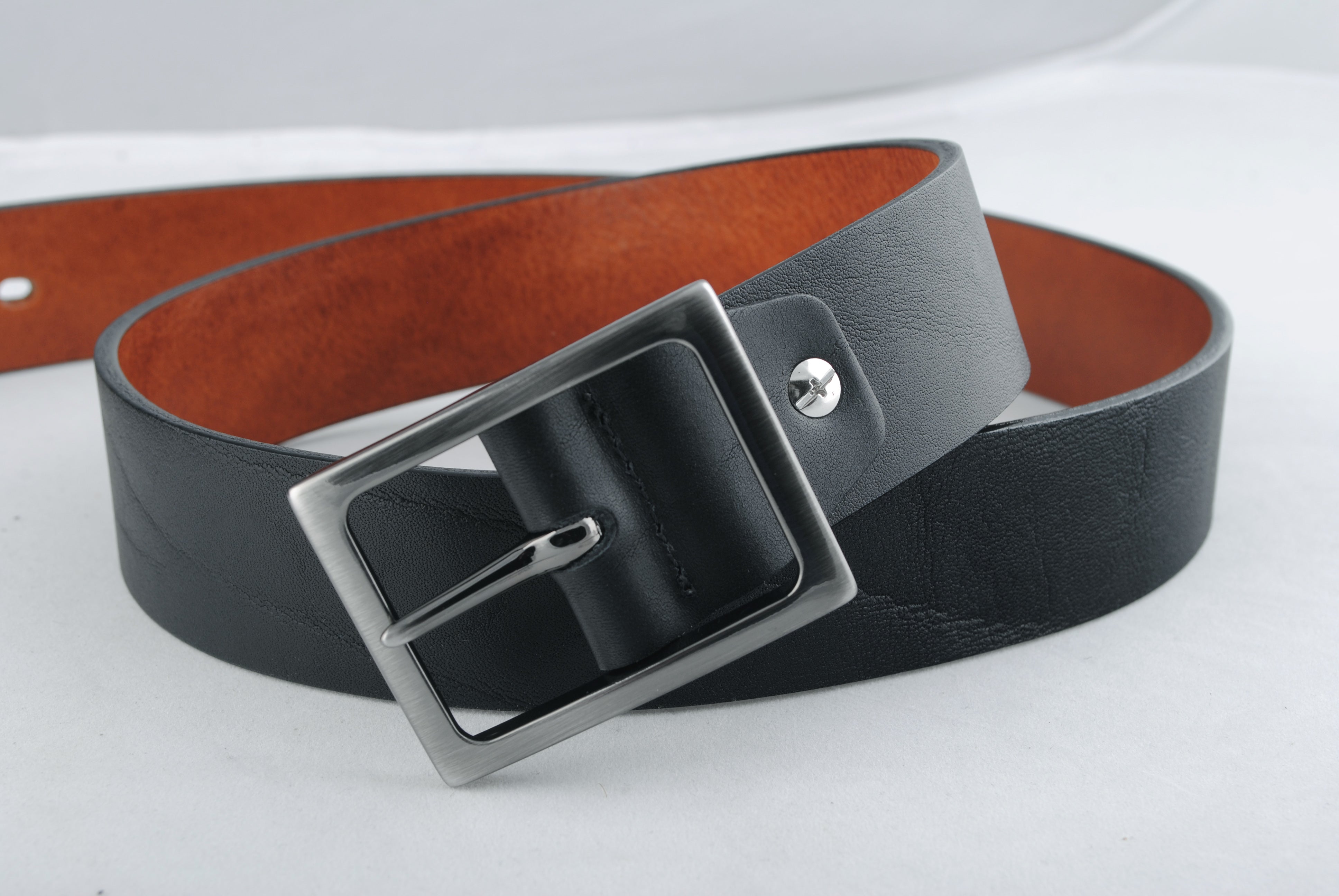 BÆLTER - 6899G/35 Belt. Black/cognac -  - Hr Ravn