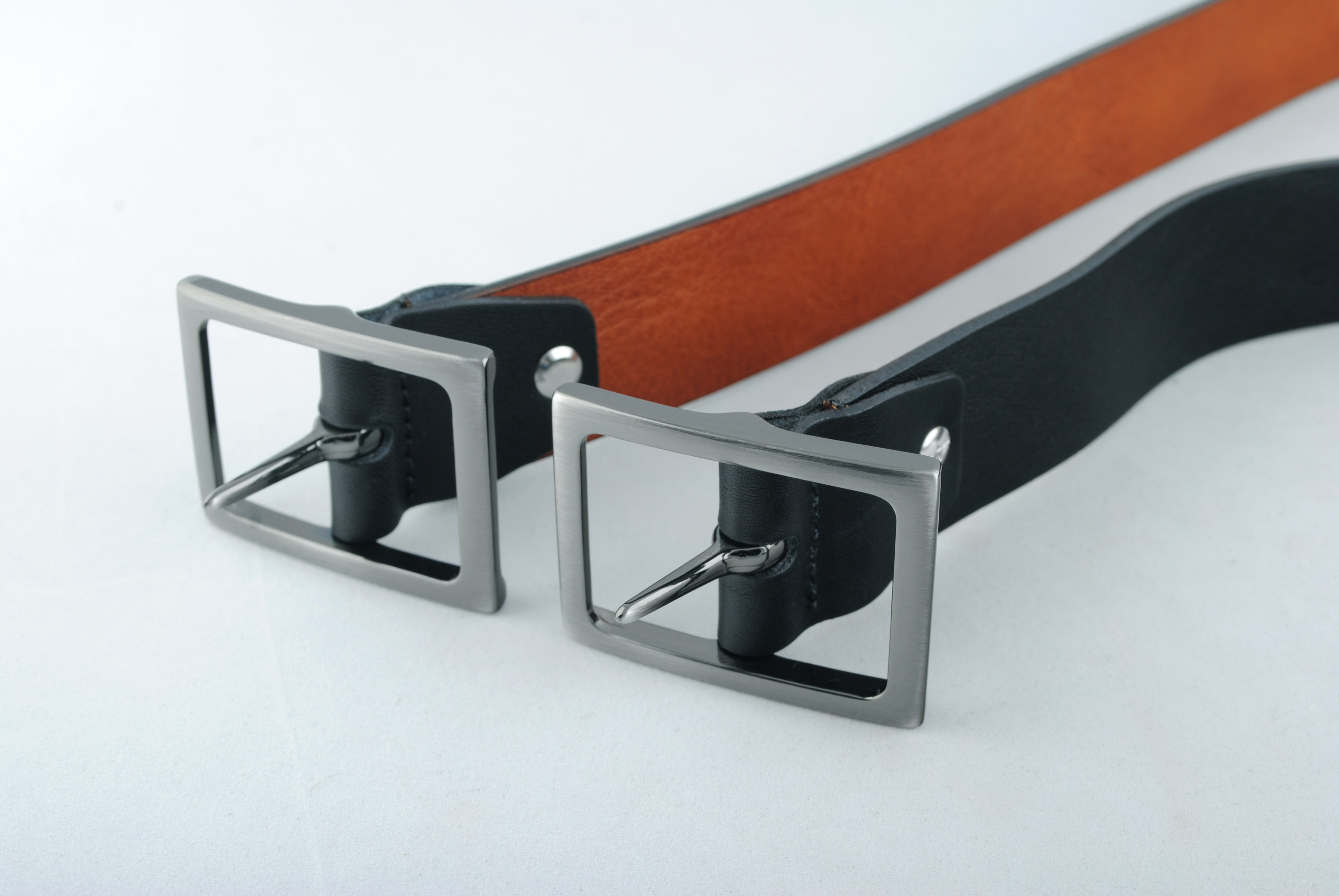 BÆLTER - 6899G/35 Belt. Black/cognac -  - Hr Ravn