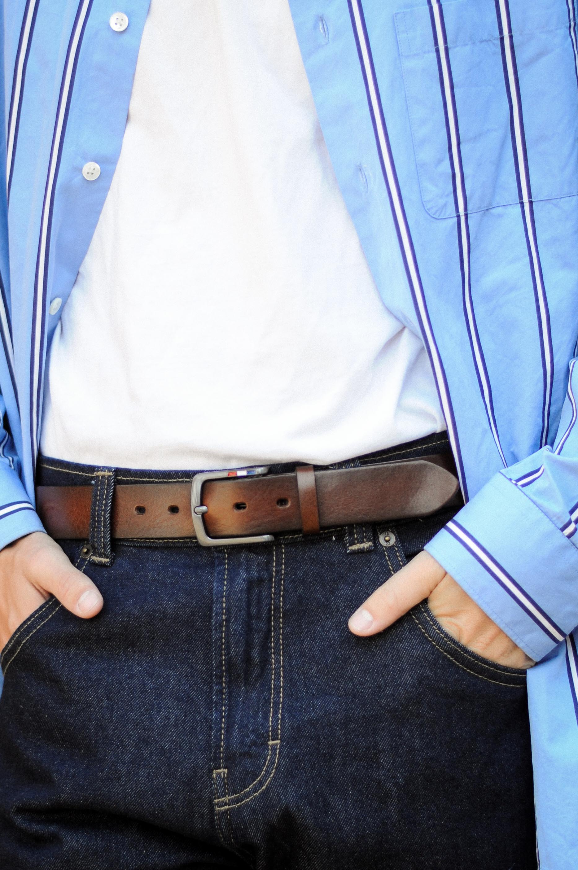 BÆLTER - 6925/35 Belt, brown -  - Hr Ravn