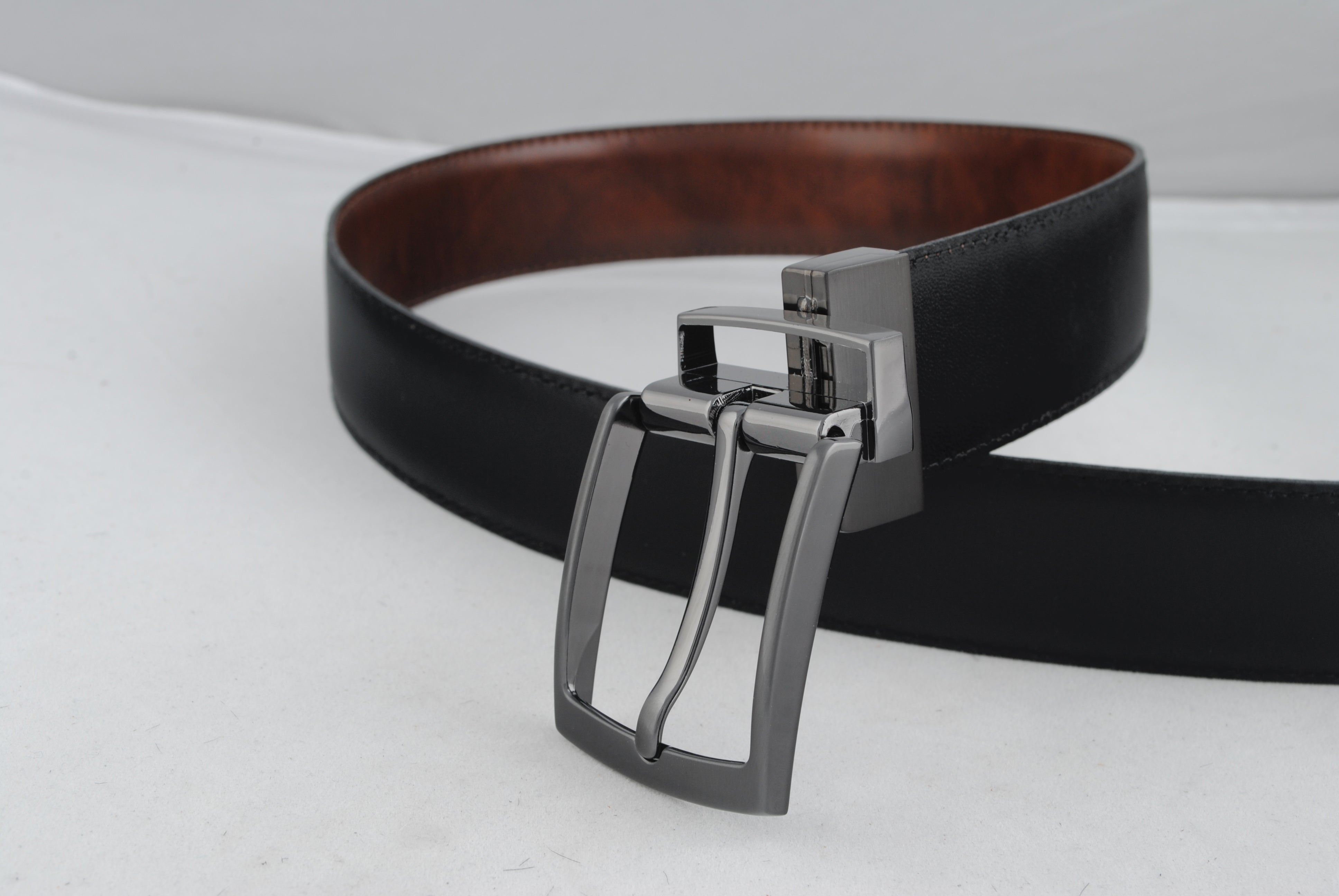 BÆLTER - 6932G/35 Belt, Black/Brown -  - Hr Ravn