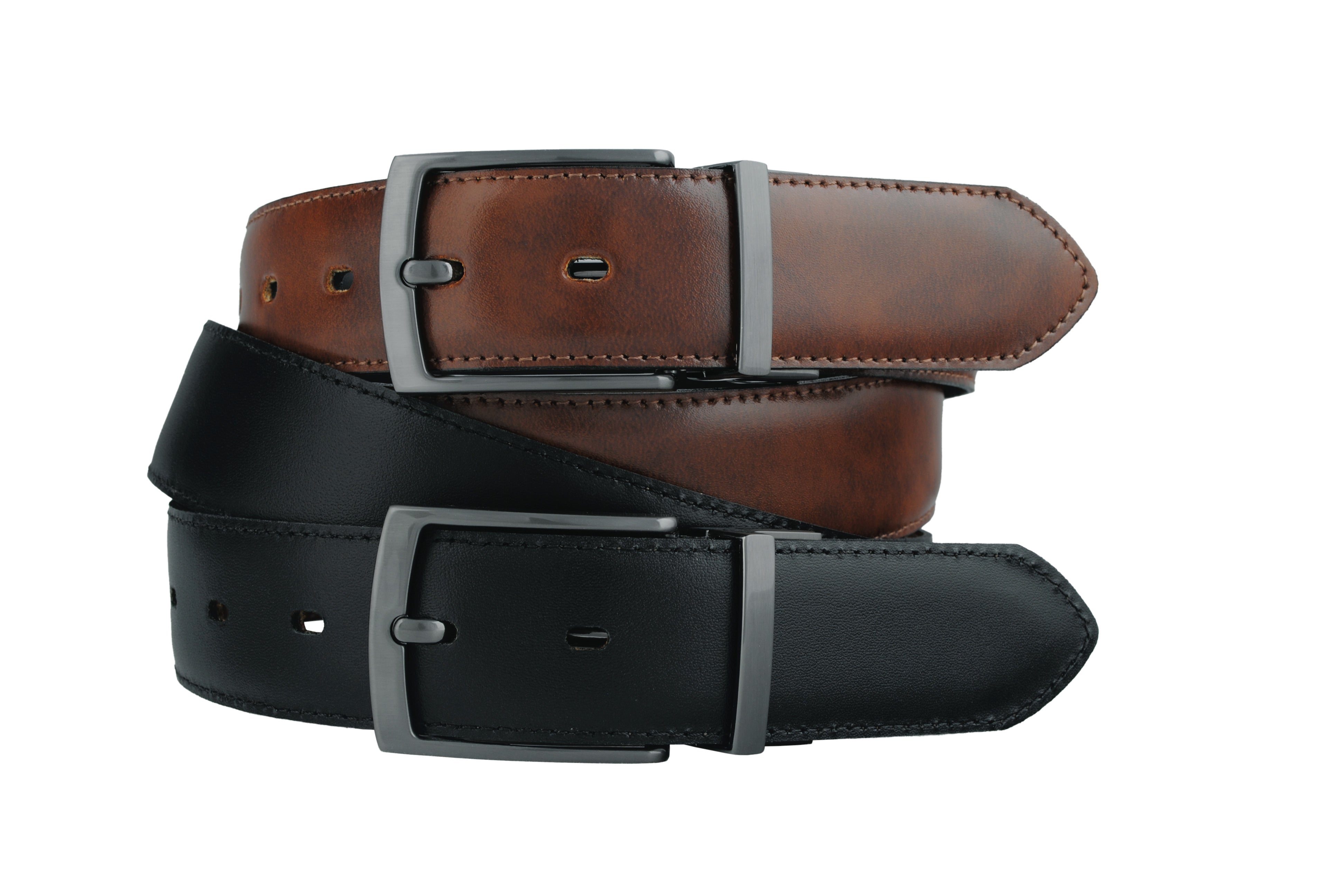 BÆLTER - 6932G/35 Belt, Black/Brown -  - Hr Ravn