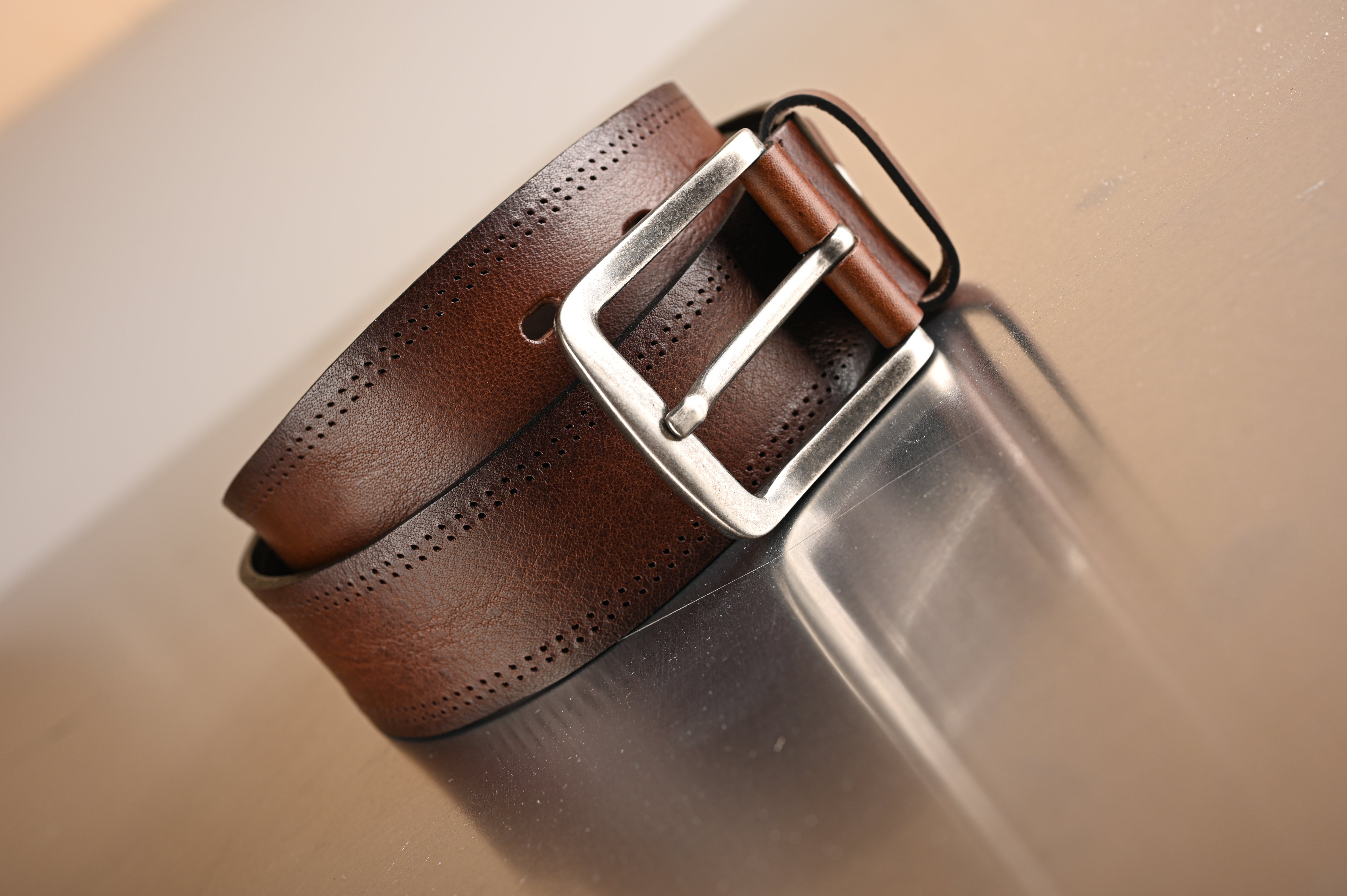BÆLTER - 6935/40 Belt, Brown -  - Hr Ravn