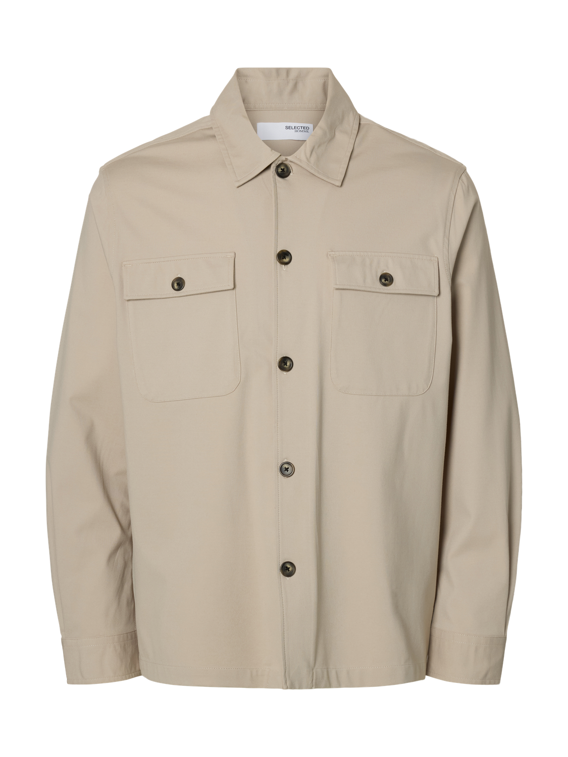 Shirts - Slhreg Lorent Bi-Stretch Overshirt Noos -  - Hr Ravn
