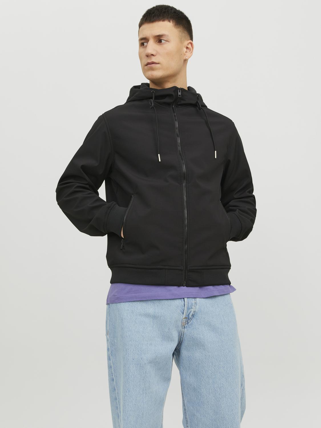 Jackets - Jjebasic Softshell Hood Noos -  - Hr Ravn