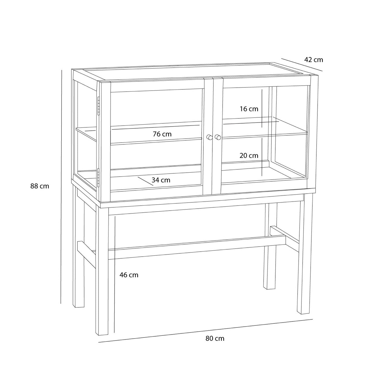 Poetic Udstillingsmontre Floor Natur
