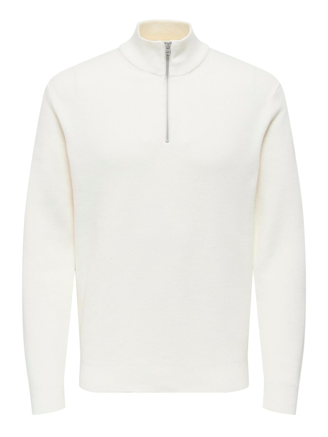 STRIK - Onsphil Reg 12 Struc Half Zip Knit Noos -  - Hr Ravn