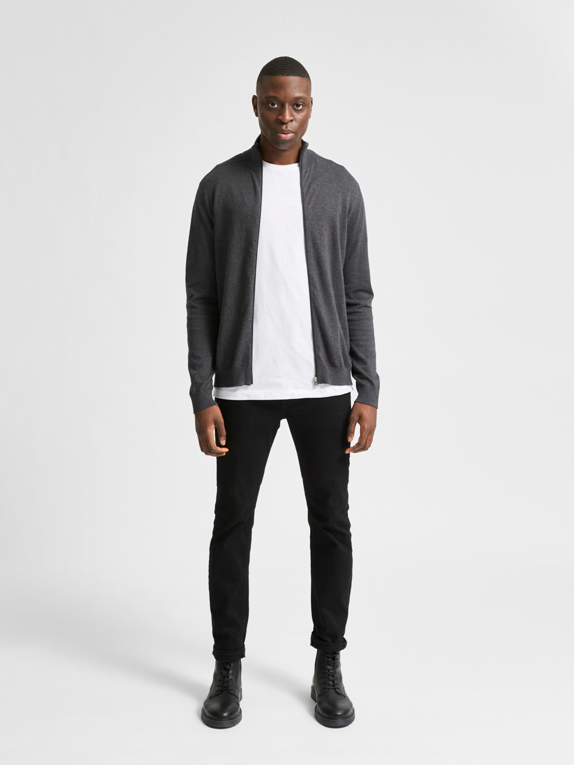 Slhberg Full Zip Cardigan Noos