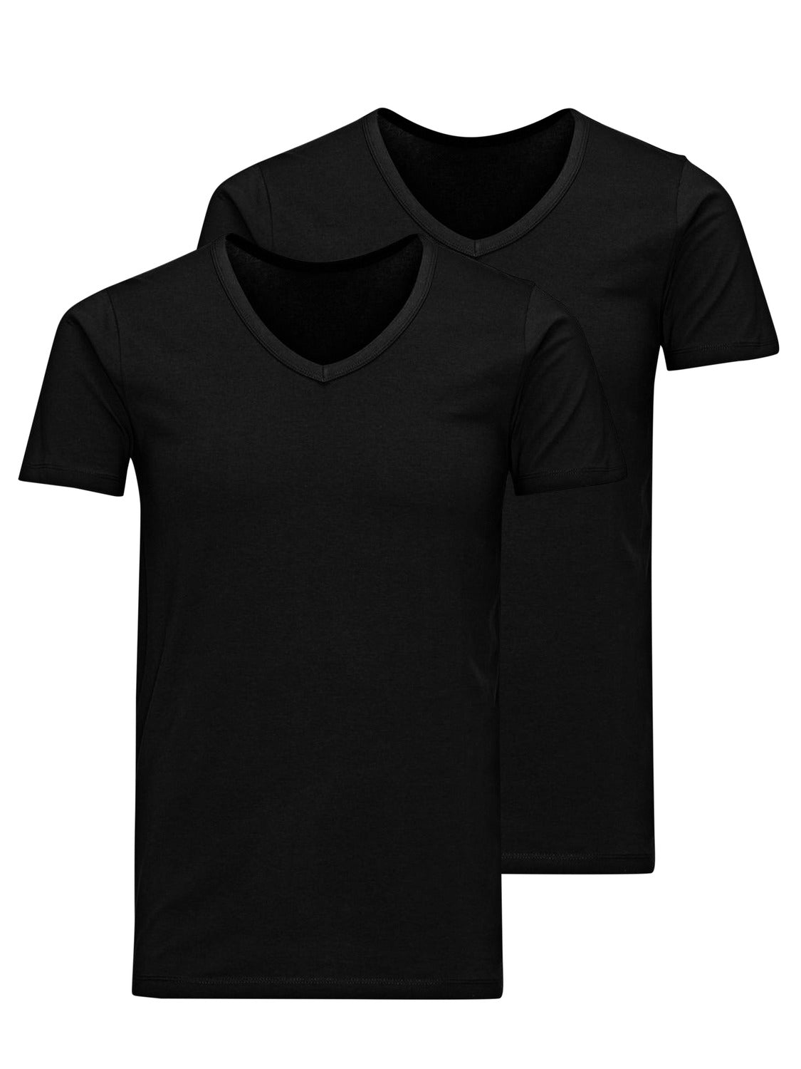T-shirts - Jacbasic V-Neck Tee Ss 2 Pack Noos -  - Hr Ravn