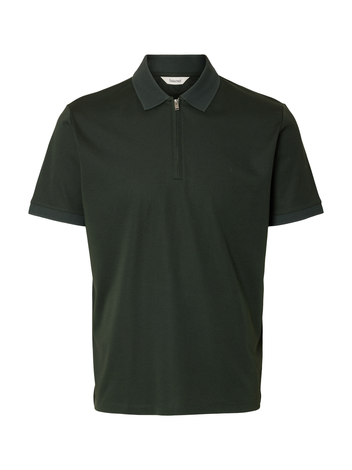 Slhfave Sport Zip Ss Polo Noos