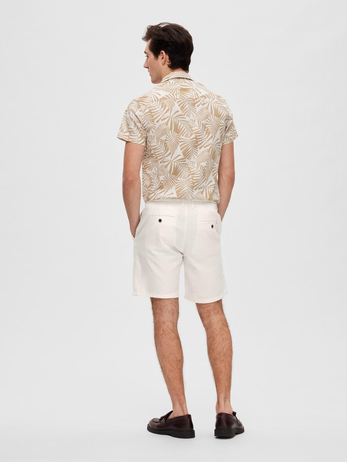 SHORTS - Slhregular-Brody Linen Bld Shorts Noos -  - Hr Ravn