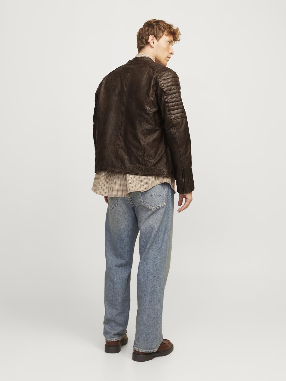 OVERTØJ - Jjerichard Leather Jacket Noos -  - Hr Ravn