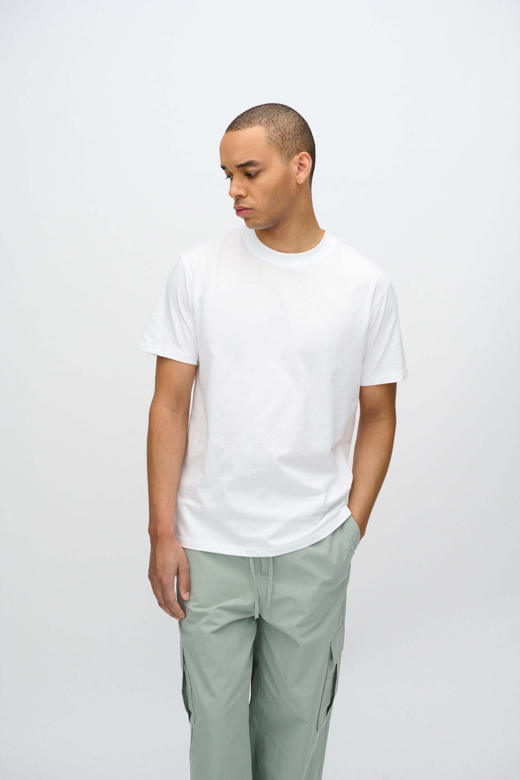 minimum male Aarhus kortærmet t-shirt G029 GOTS Short Sleeved T-shirt 000 White