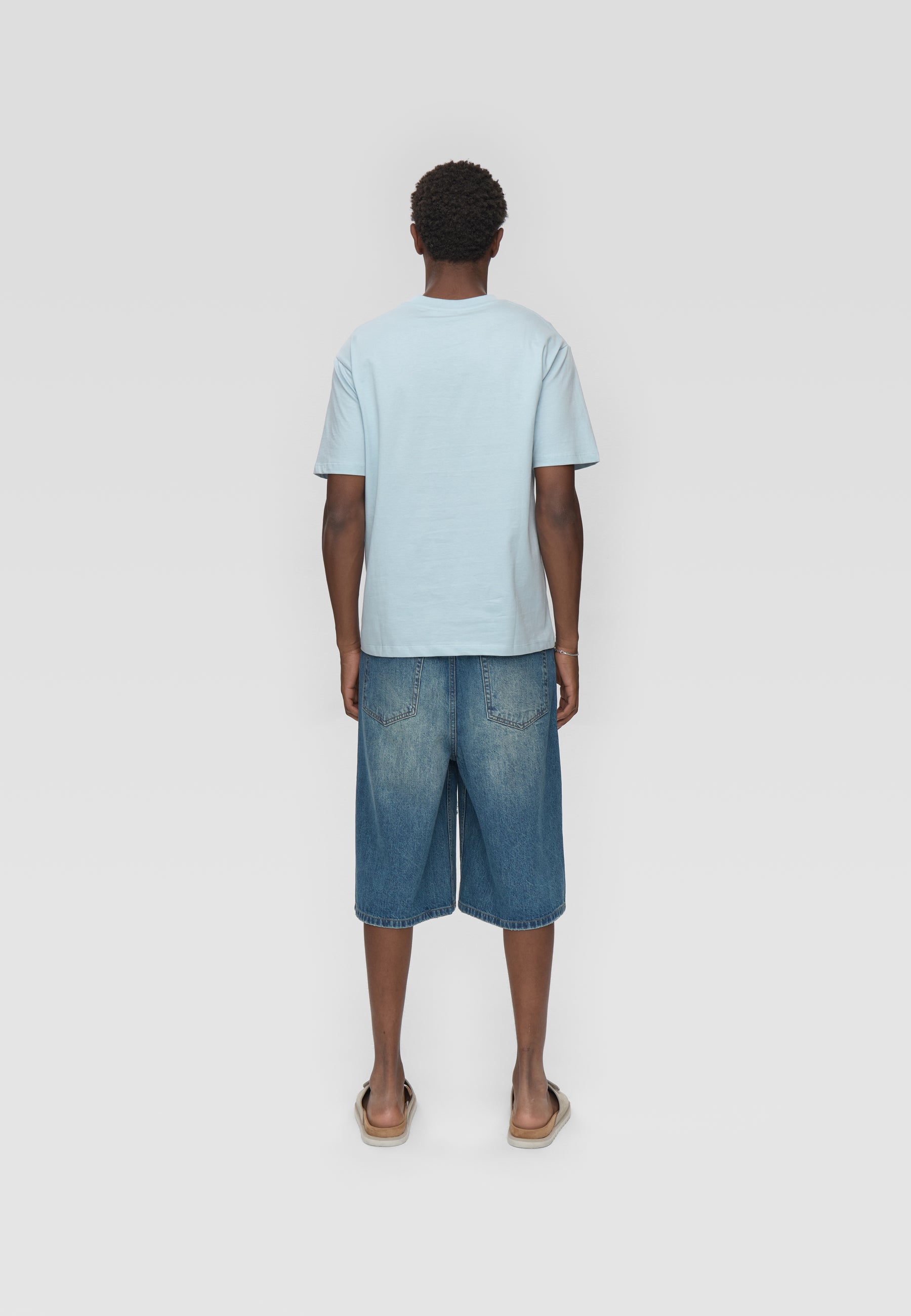 minimum male Aarhus kortærmet t-shirt G029 GOTS Short Sleeved T-shirt 4115 Cashmere Blue