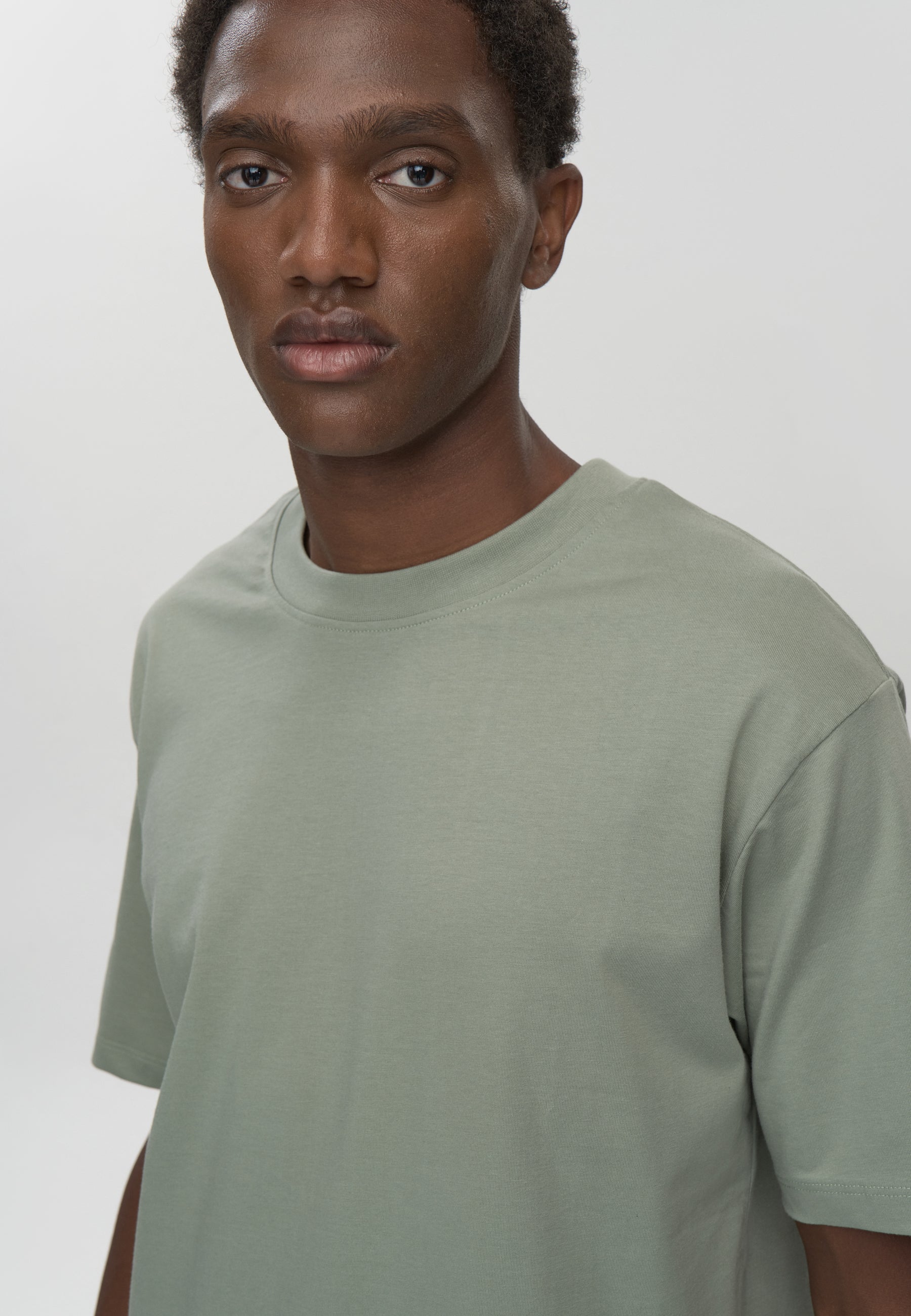 minimum male Aarhus kortærmet t-shirt G029 GOTS Short Sleeved T-shirt 5107 Chinois green