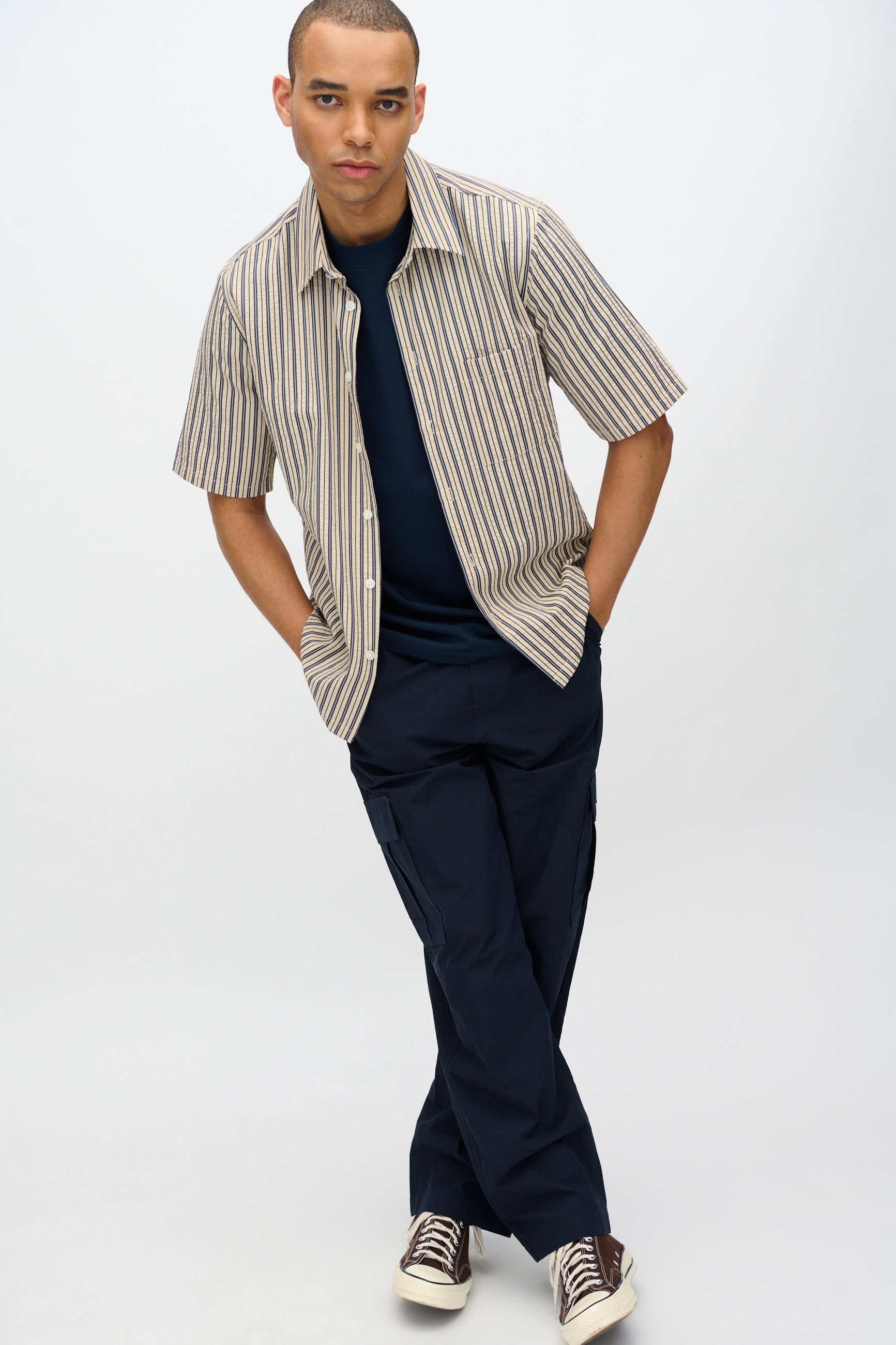 minimum male Aarhus kortærmet t-shirt G029 GOTS Short Sleeved T-shirt 687 Navy Blazer