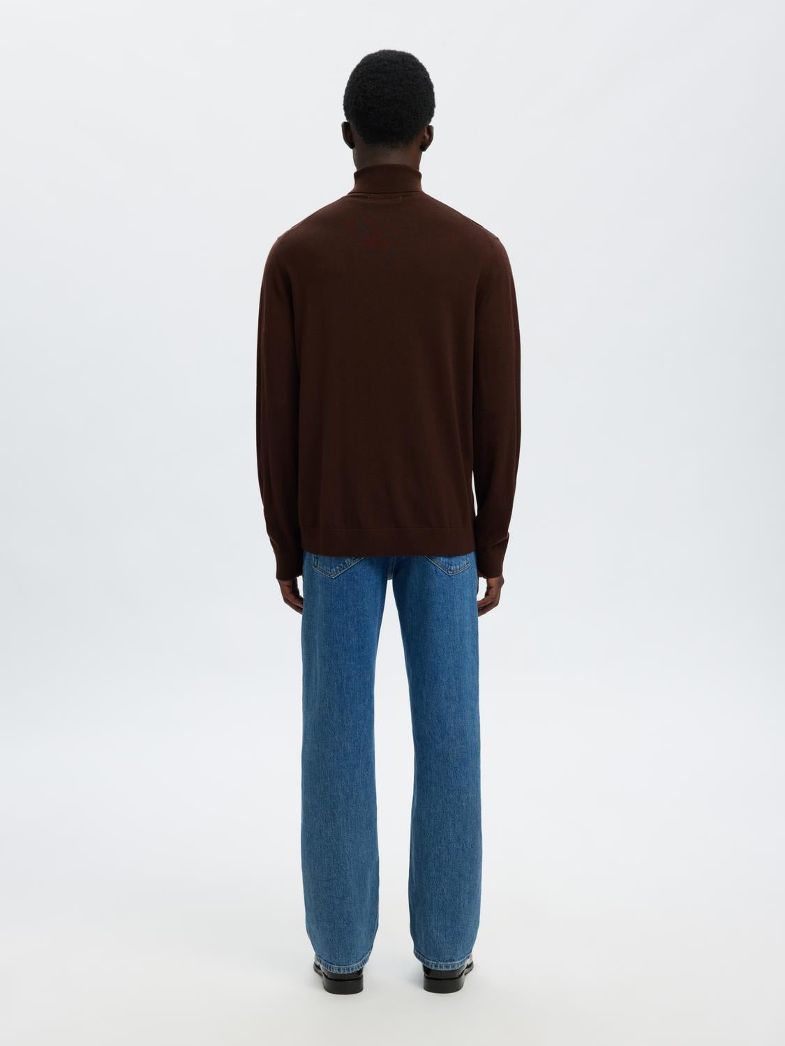 STRIK - Slhtray Ls Knit Merino Roll Neck Noos -  - Hr Ravn