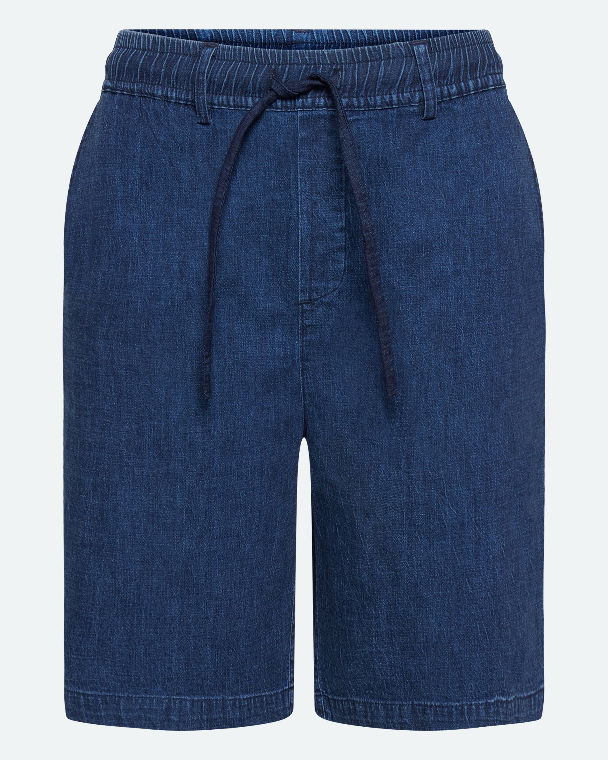minimum male Atlas shorts i denim- og hørblanding 4239 Shorts 3922 Sky Captain